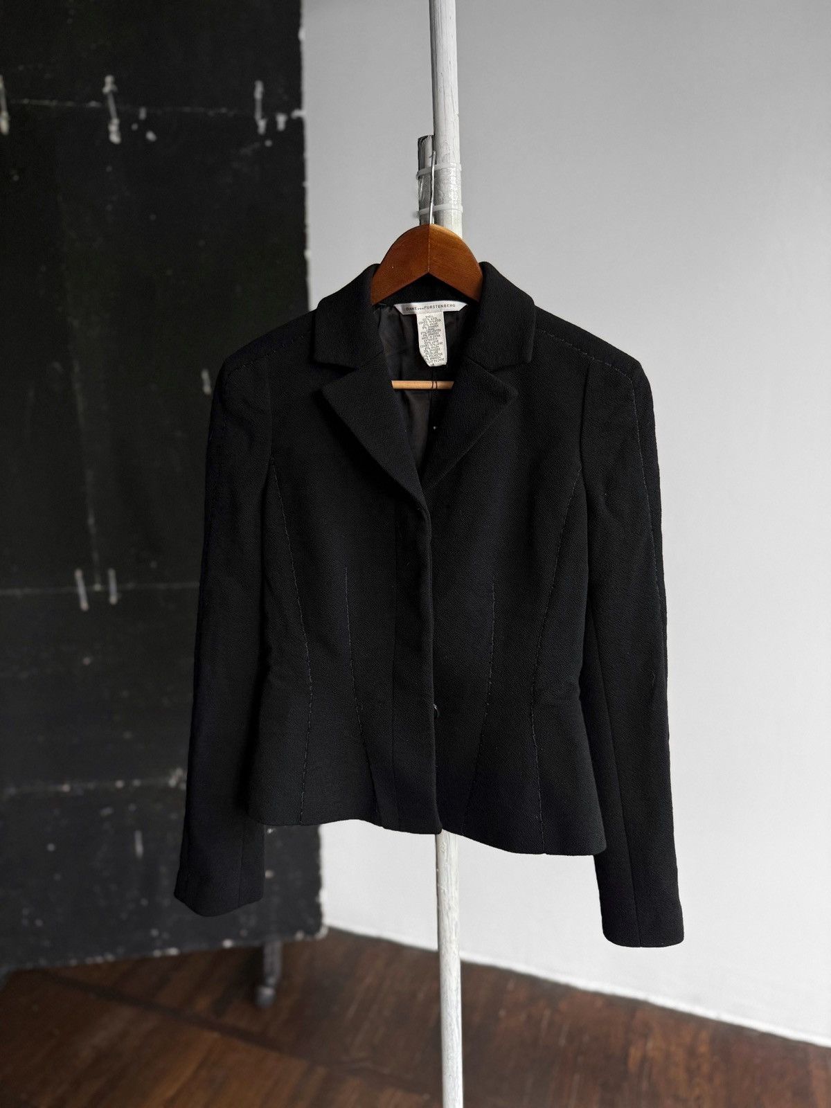 Designer × Diane von Furstenberg Diane von Furstenberg Womens Premium Wool Blazer Jacket Size S / US 4 / IT 40 - 3 Thumbnail