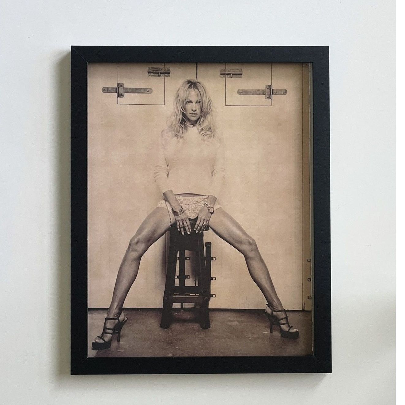 Chrome Hearts × Vintage Chrome Hearts vintage erotic photo Poster framed 9x11 Size ONE SIZE - 1 Thumbnail