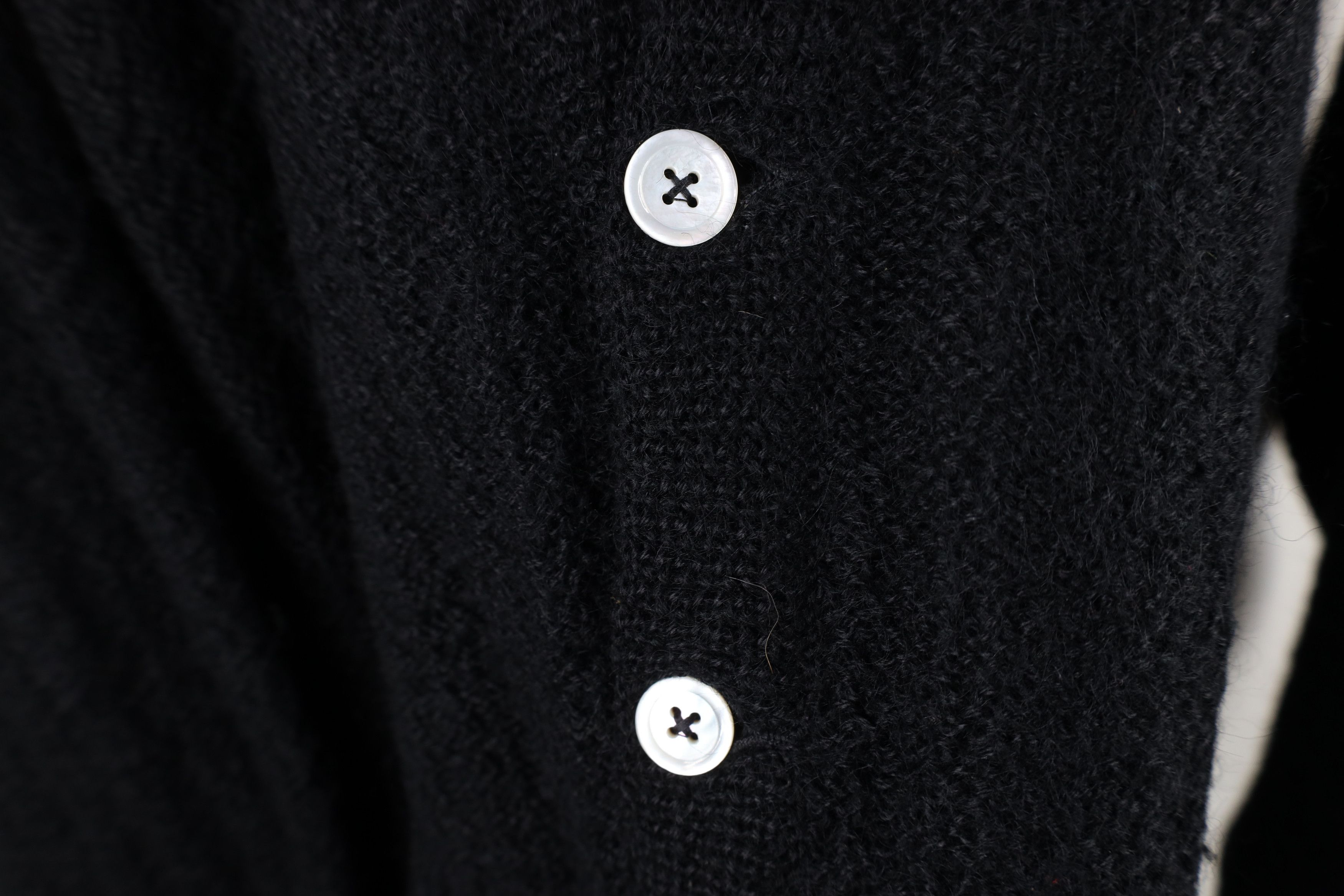 Vintage Vintage 50s 60s Rockabilly Knit Cardigan Sweater USA Black Size US L / EU 52-54 / 3 - 5 Thumbnail