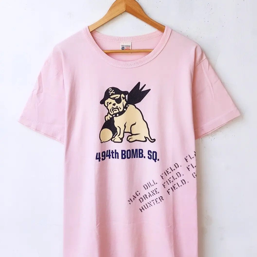Buzz Rickson's × Vintage Vtg Buzz Rickson 494th Bomb Squadron Tshirt Size US M / EU 48-50 / 2 - 2 Thumbnail
