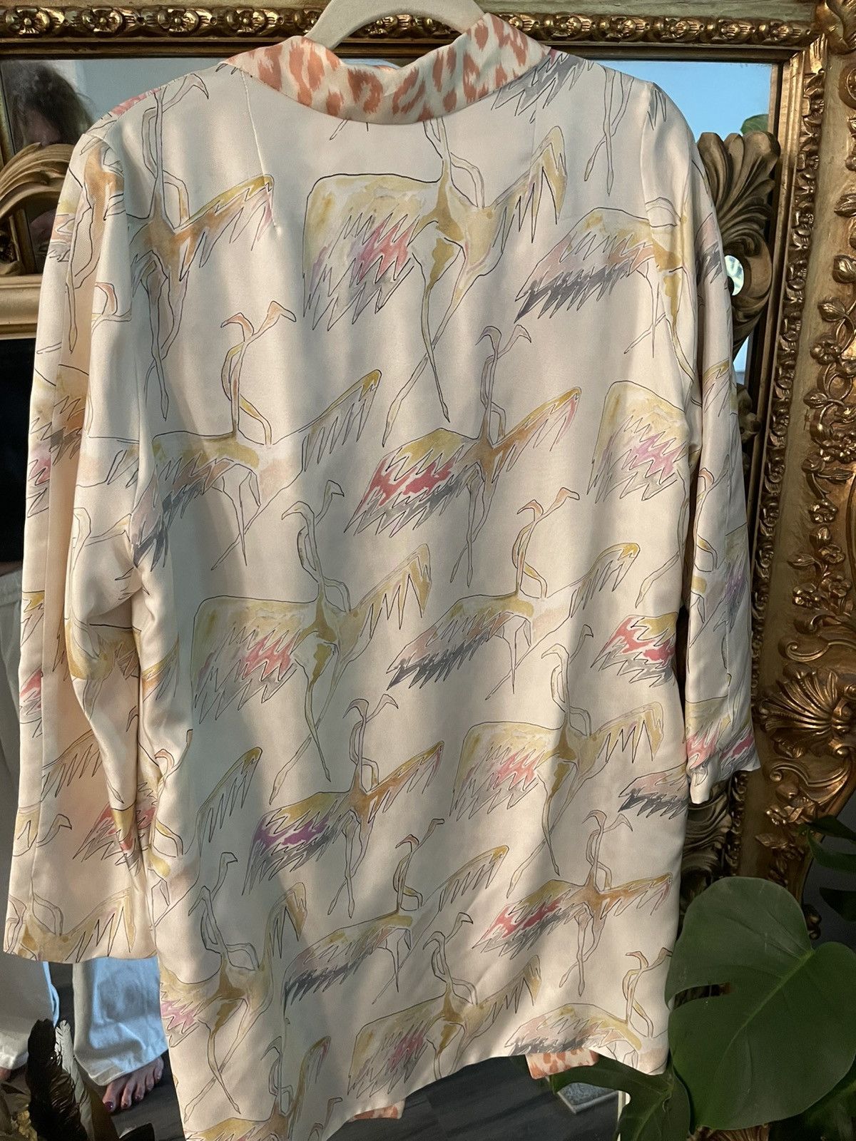 Other La Prestic Quiston Cream Printed Jacket Crane Leopard 100% Size XS / US 0-2 / IT 36-38 - 4 Thumbnail