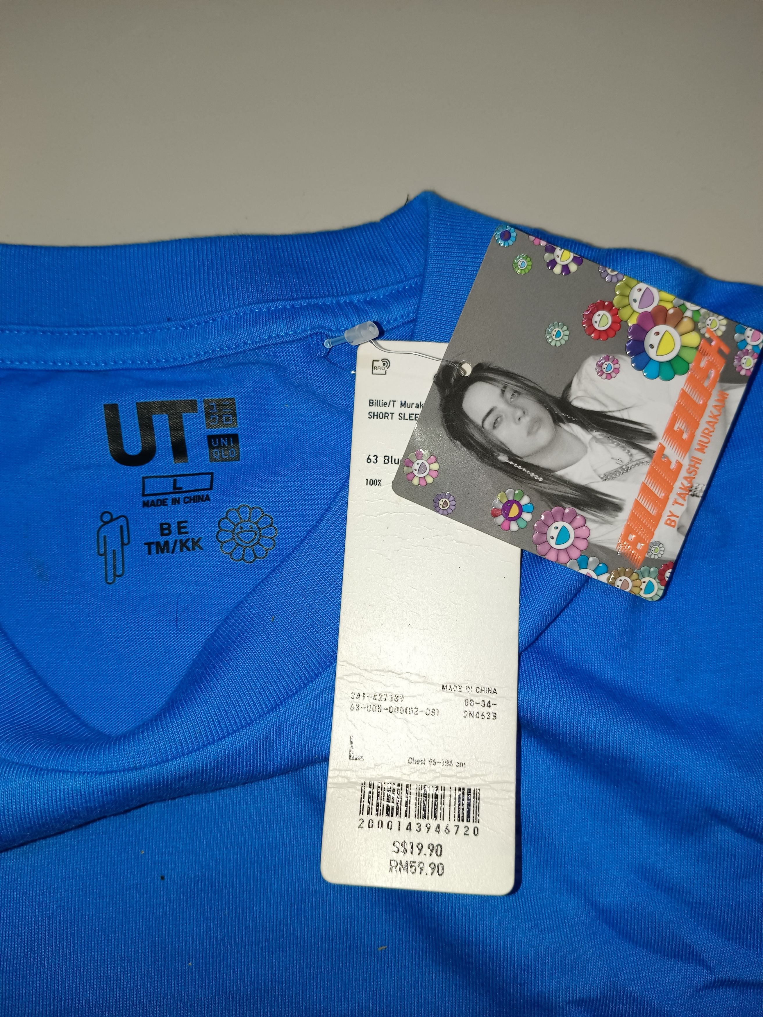 Billie Eilish × Japanese Brand × Takashi Murakami *Rare Uniqlo UT X Takashi Murakami X Billie EilishT-Shirt Size US L / EU 52-54 / 3 - 3 Thumbnail