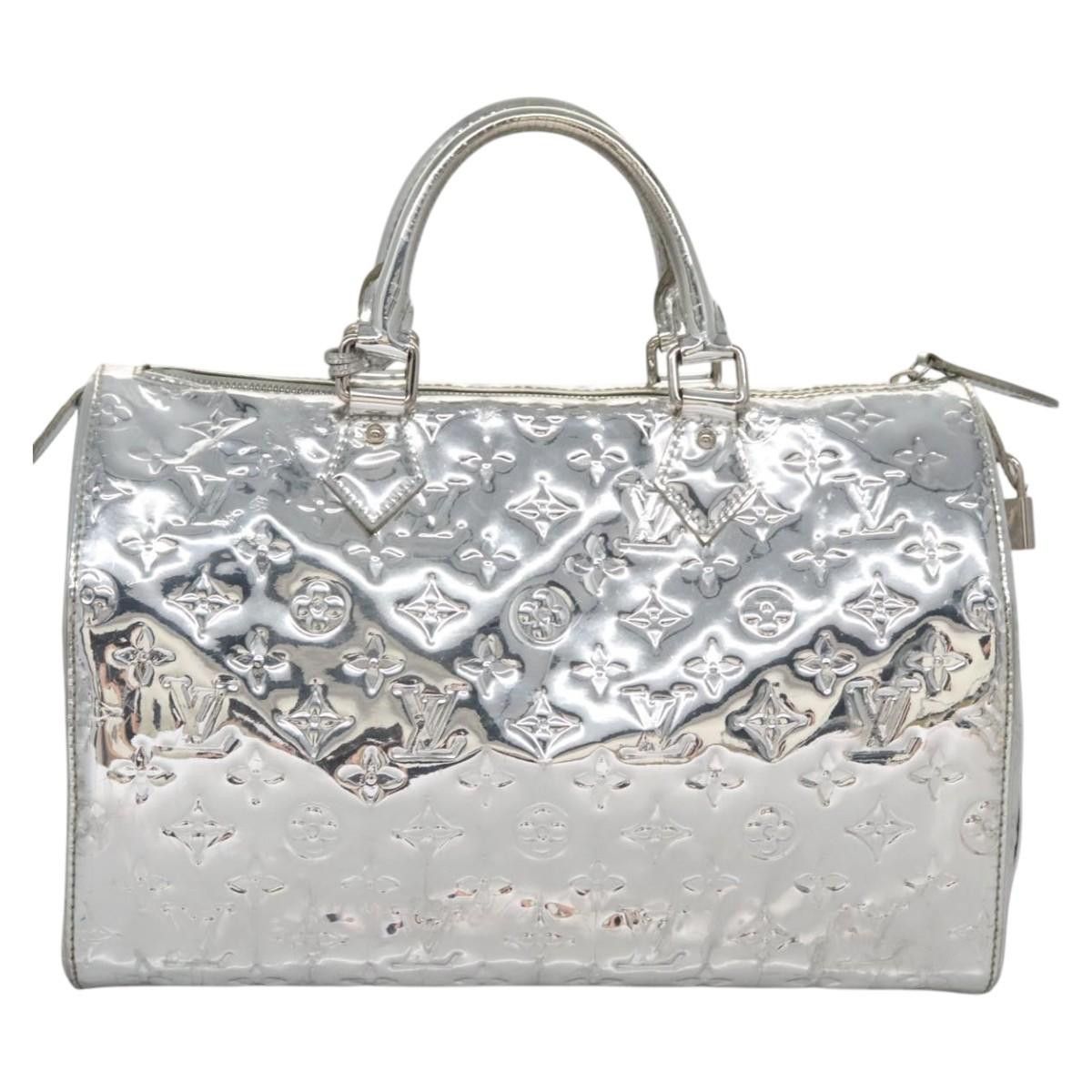 Louis Vuitton Speedy 30 Silver Patent Leather Handbag (Pre-Owned) Size ONE SIZE - 1 Thumbnail