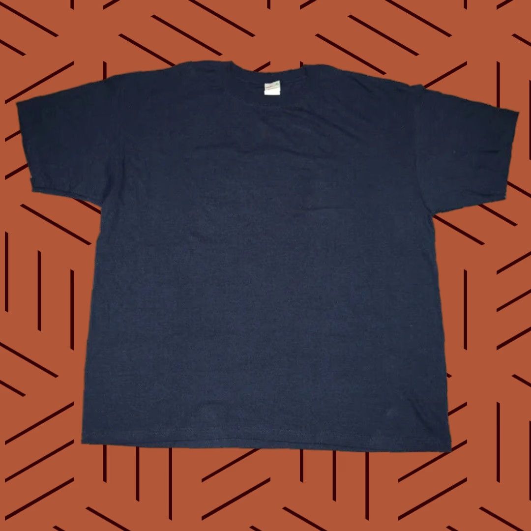 Anvil VINTAGE Anvil T-Shirt Men 2XL Short Sleeve Recycled Cotton/Nylon Navy Blue 90s Music Retro Size US XXL / EU 58 / 5 - 1 Thumbnail