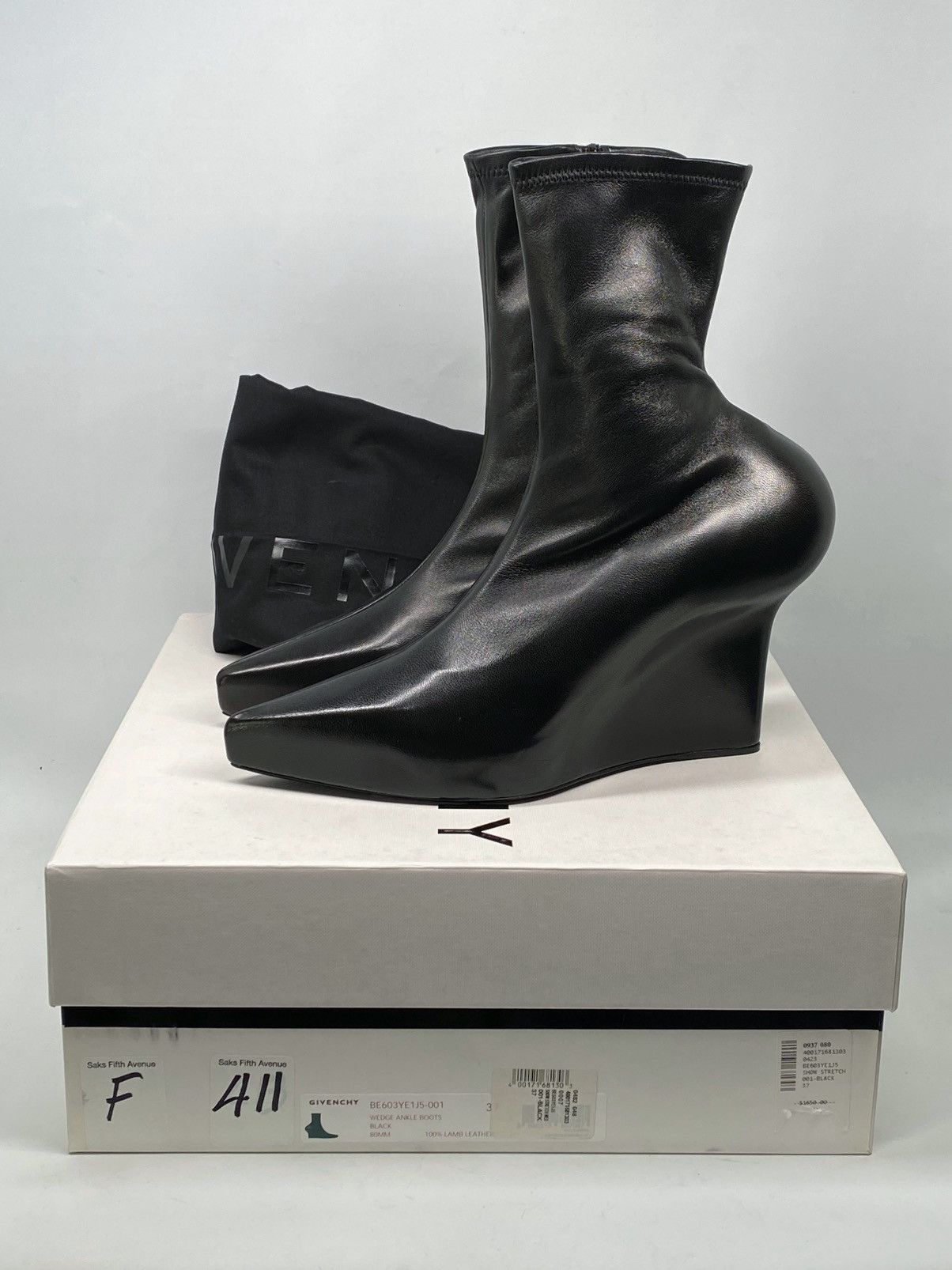 Givenchy Givenchy Leather Wedge booties size 37 Size US 7 / IT 37 - 13 Thumbnail