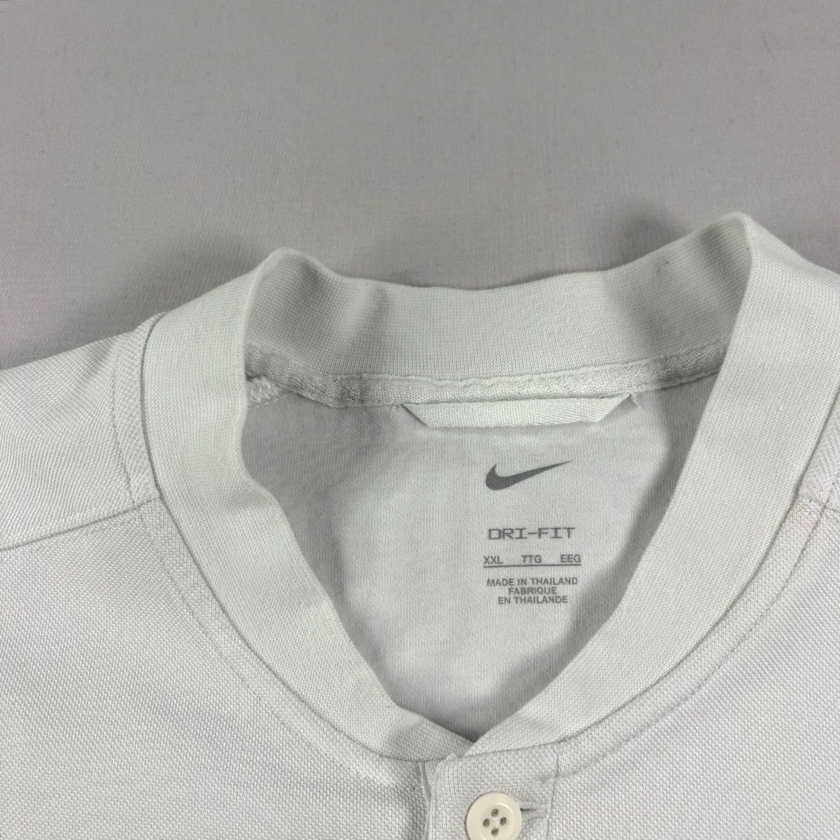 Nike Nike Golf Sweatshirt Mens 2XL White Striped Blade Collar Pullover Dri Fit Size US XXL / EU 58 / 5 - 3 Thumbnail