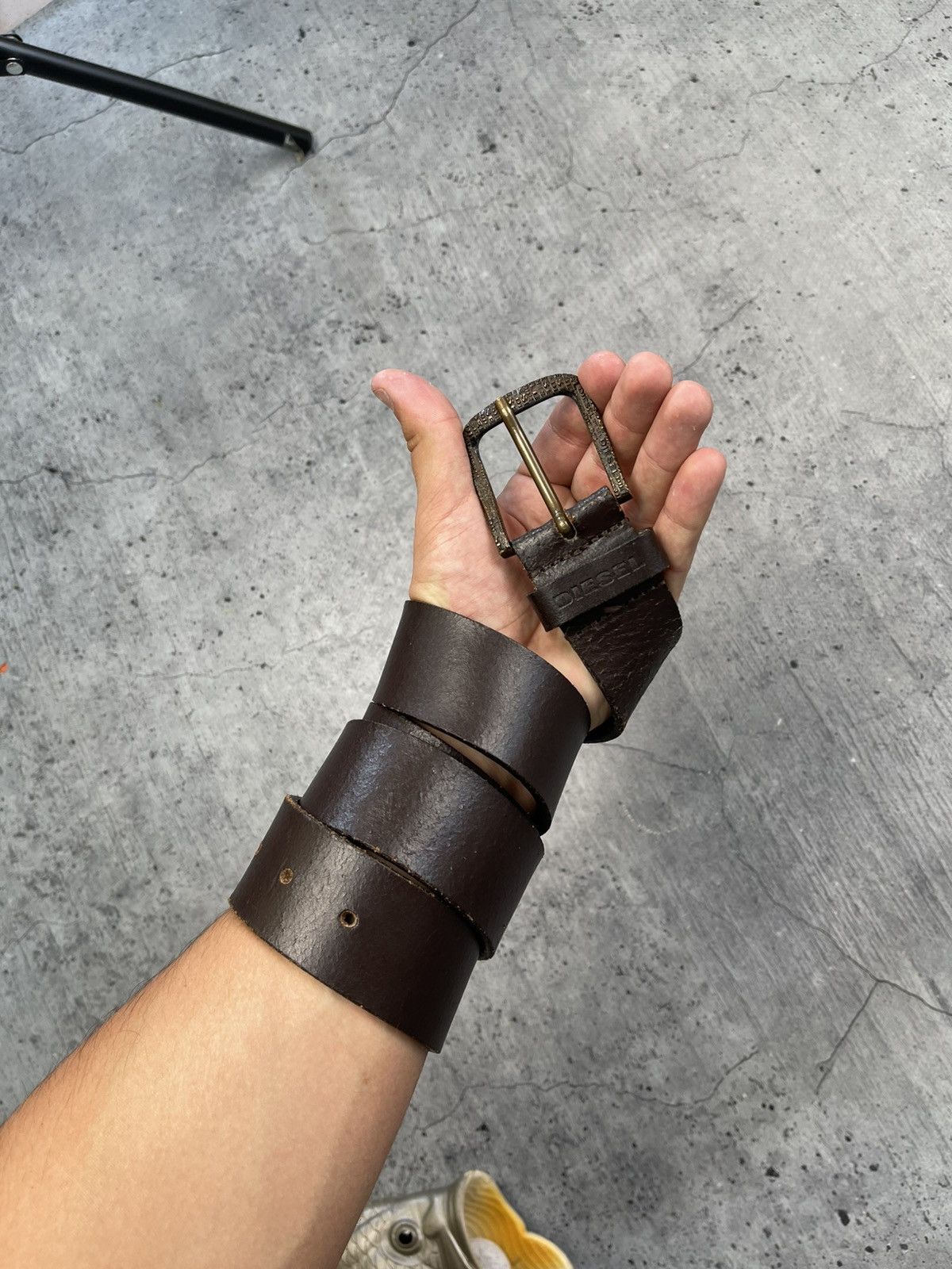 Diesel Vintage Diesel Leather Belt 90s Y2K Avant-Garde 112cm Size ONE SIZE - 2 Thumbnail
