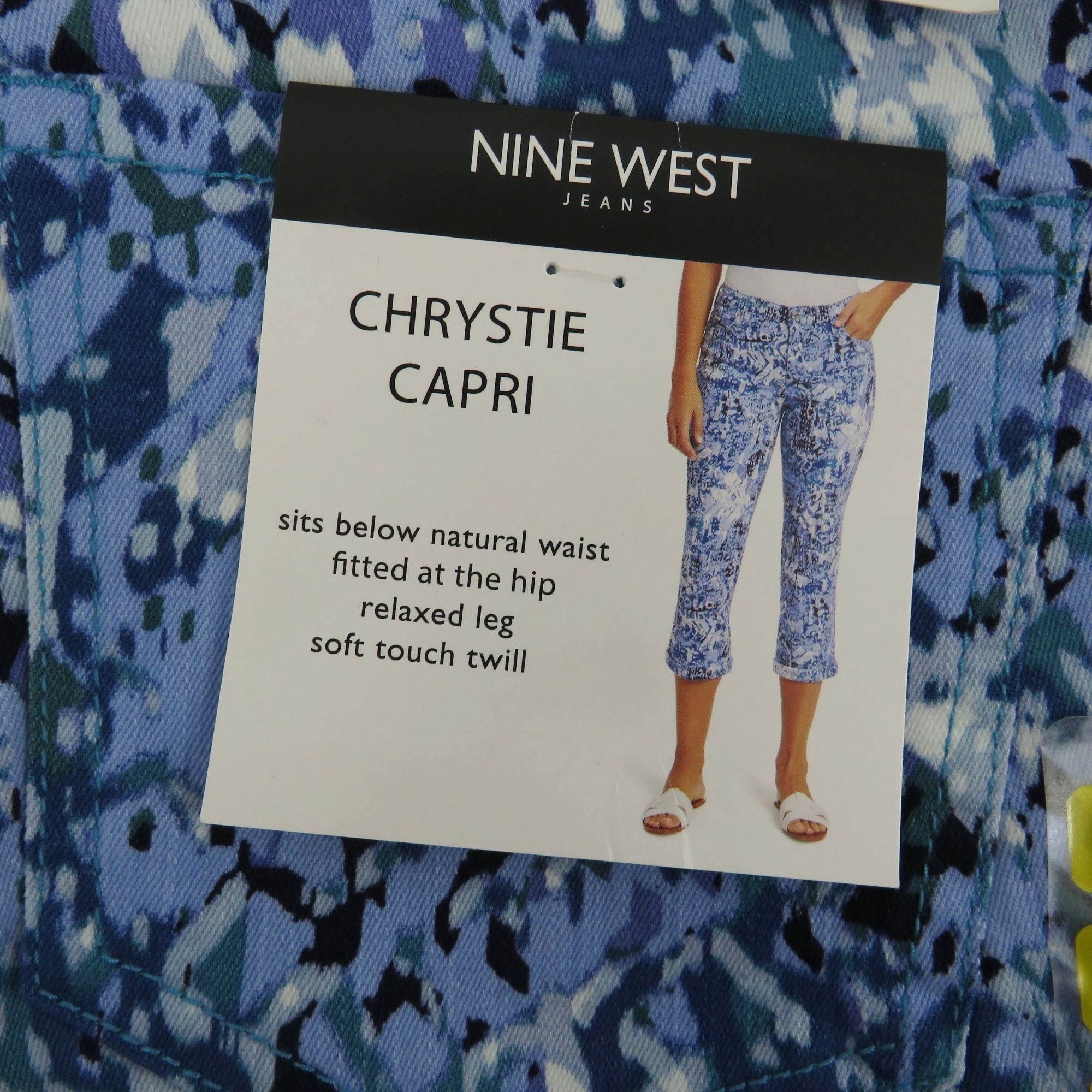 Nine West Nine West Women's Chrystie Capri Jeans Relaxed Fit Blue Size Size 30" / US 8 / IT 44 - 3 Thumbnail