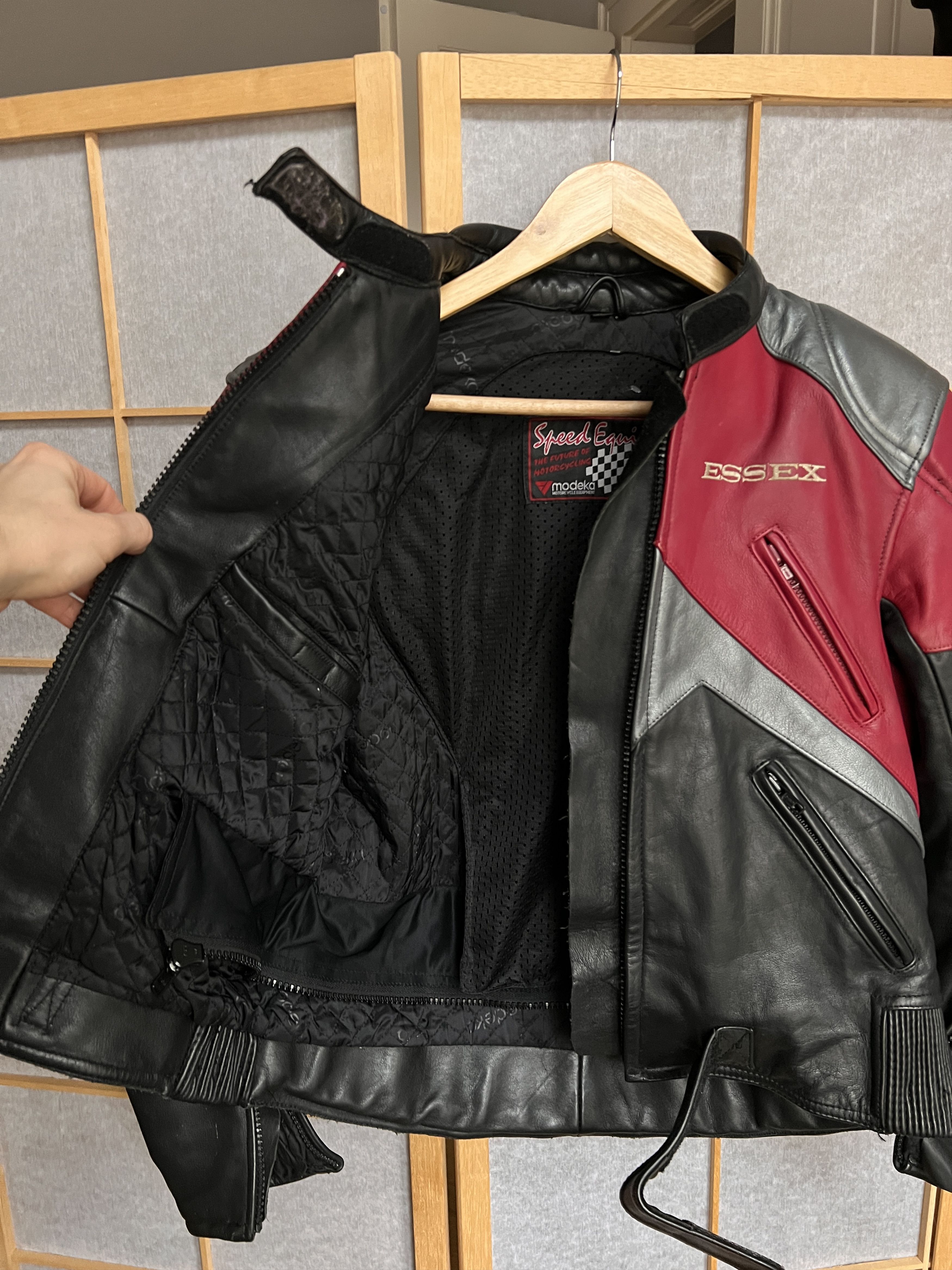 Genuine Leather Racing leather jacket 90s avant garde cropped moto y2k baggy Size M / US 6-8 / IT 42-44 - 10 Thumbnail