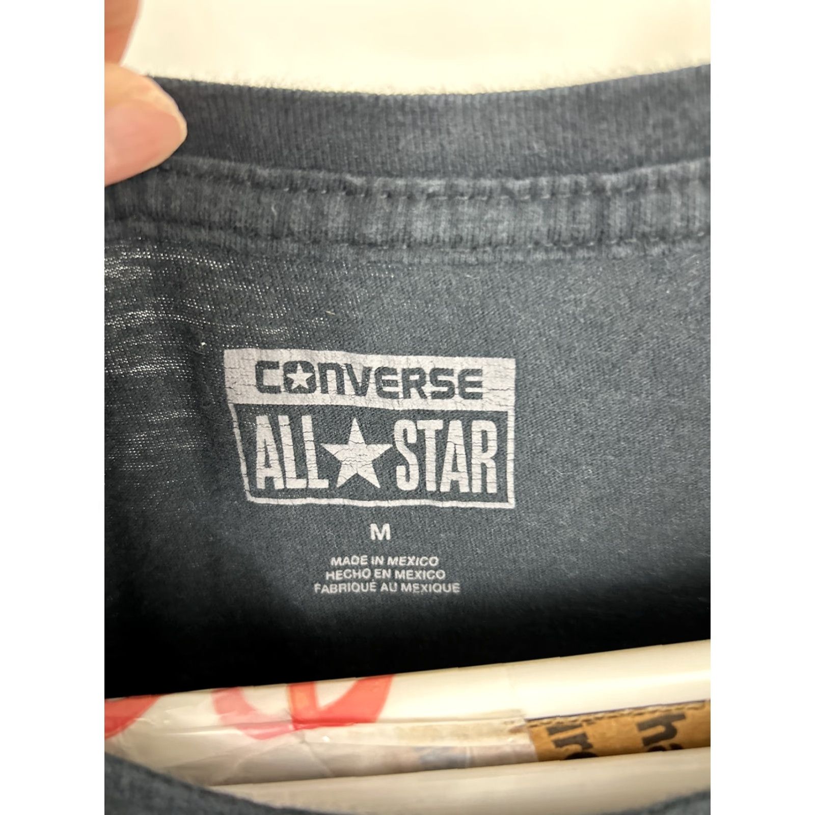 Converse Converse Shirt Mens Medium Black T Shirt I Love You Fingers Skeleton Size US M / EU 48-50 / 2 - 6 Thumbnail