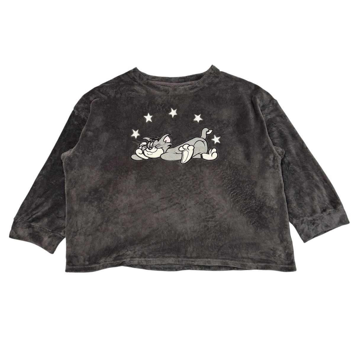 Cartoon Network GU Tom Fluffy Sweatshirt 3XL Grey Embroidered Lounge Size US XXL / EU 58 / 5 - 1 Thumbnail