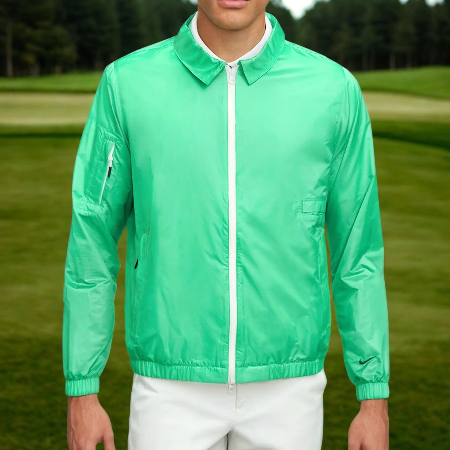 Nike Nike Golf Jacket XL Mens Lightweight Breathable Windbreaker Zip Front Solid Multicolor 120 DX9214-363 Size US XL / EU 56 / 4 - 2 Thumbnail