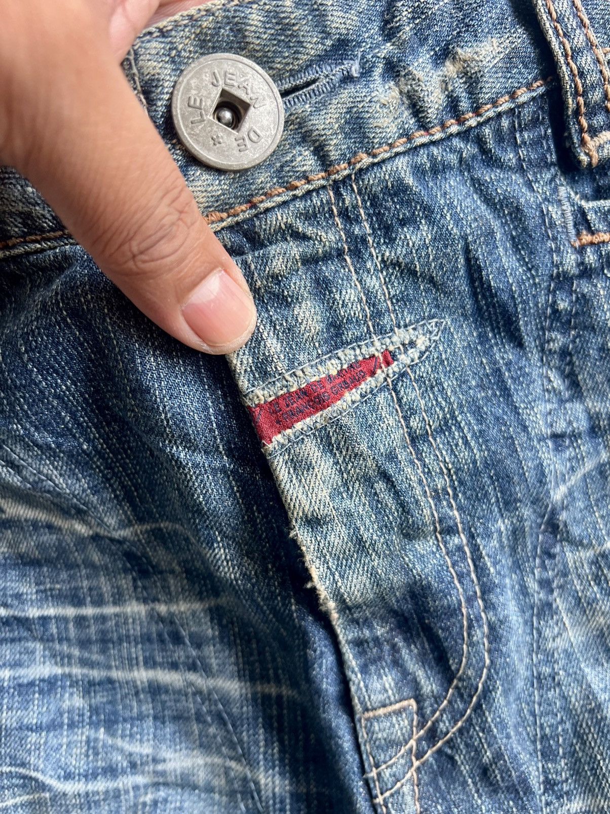 Marithe + Francois Girbaud RARE 90s Marithe Francois Girbaud Baggy Flare Denim Size US 38 / EU 54 - 9 Thumbnail