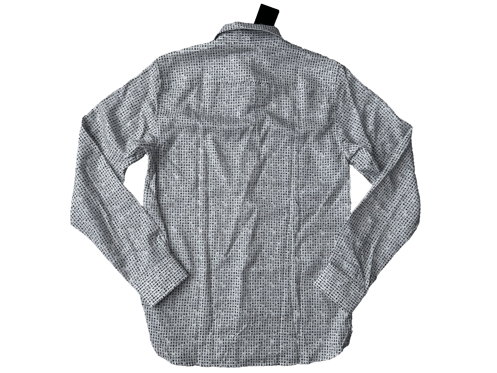Ted Baker Ted Baker Digby Text Print Button Woven Shirt ( 1 ) Size US XS / EU 42 / 0 - 6 Thumbnail