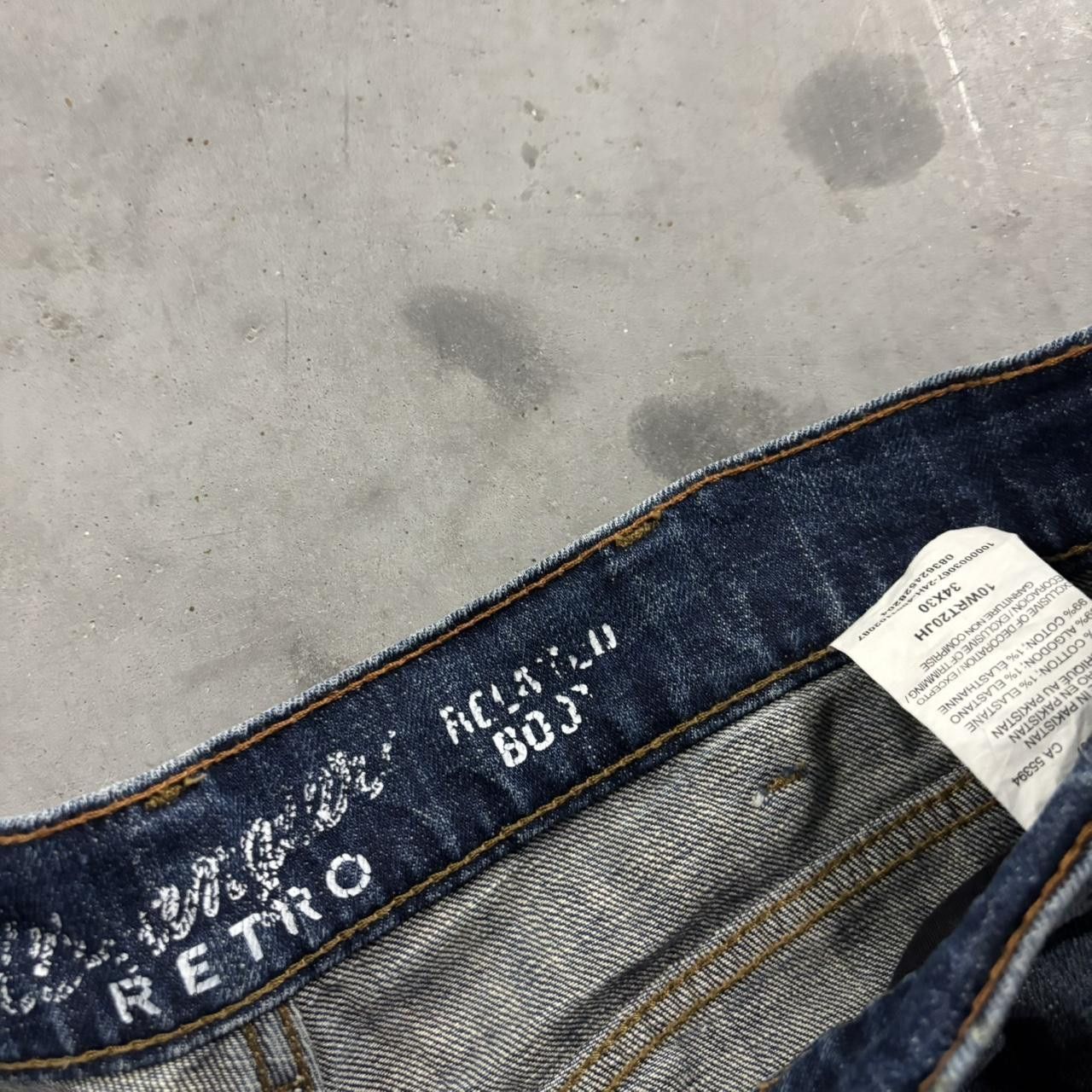 Vintage Crazy Vintage Y2K/2000s Grunge Faded Dark Wash Bootcut Denim Jeans! 34x30 Size US 34 / EU 50 - 8 Thumbnail