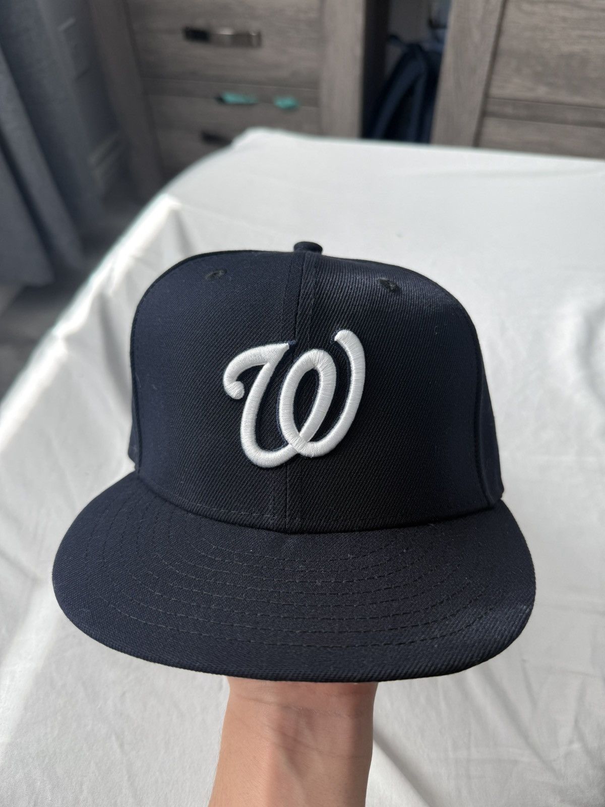 New Era Washington Nationals MLB Hat Size 6 7/8 Fitted Cap New Era Size ONE SIZE - 1 Thumbnail