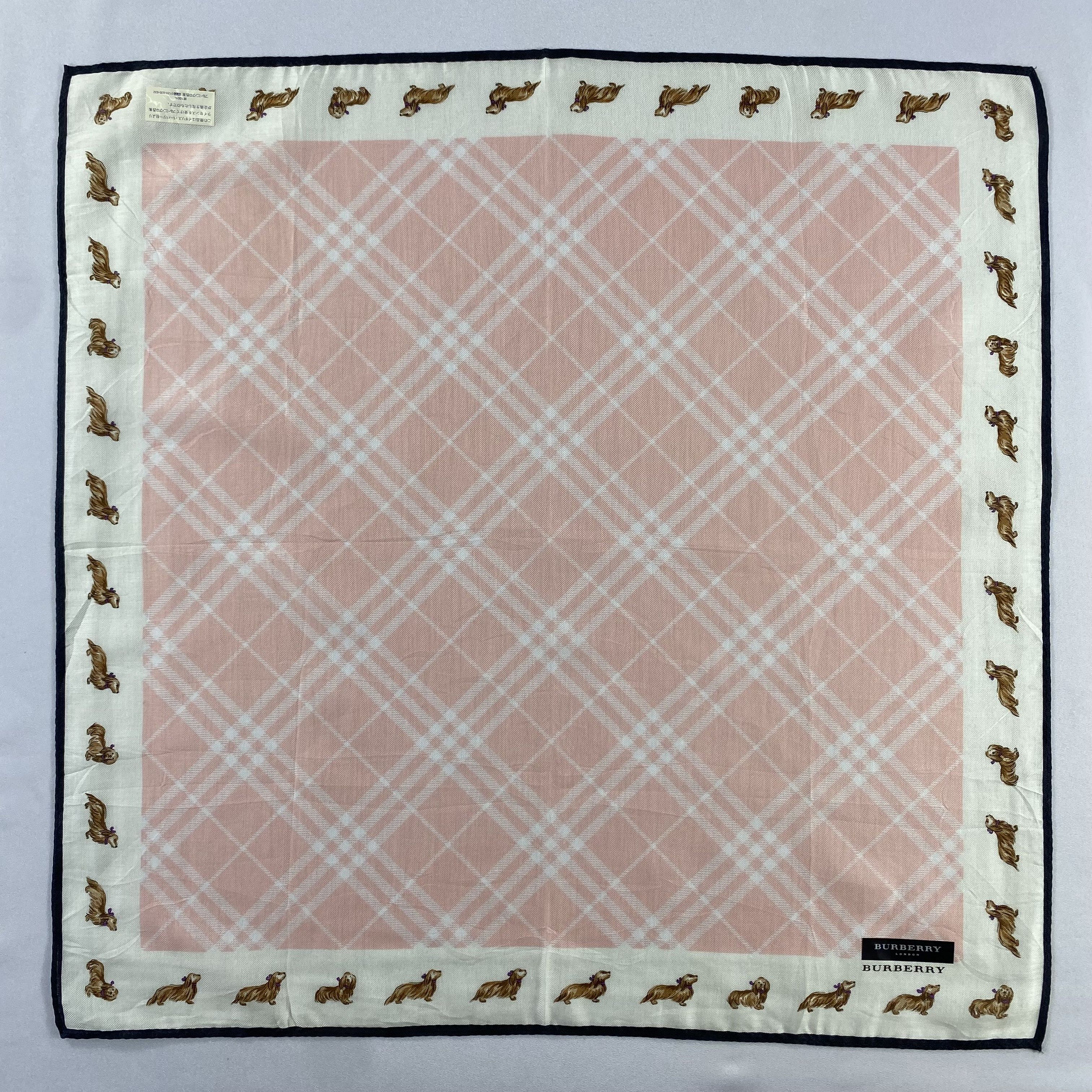 Burberry × Vintage NWT Burberry Handkerchief / Neckerchief / Bandana-P852 Size ONE SIZE - 1 Thumbnail