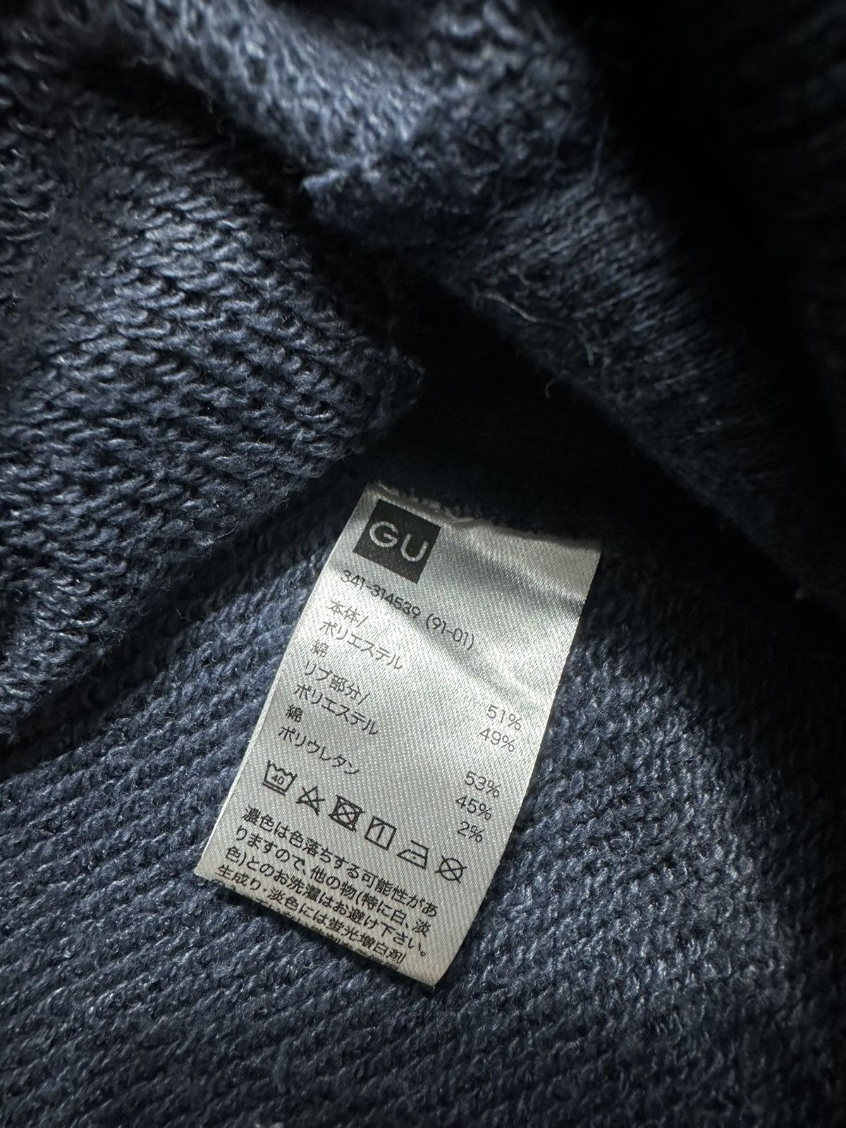 PPFM DARK NAVY FUR HOODIE ZIPPER IFSIXWASNINE LGB STYLE Size US M / EU 48-50 / 2 - 7 Thumbnail