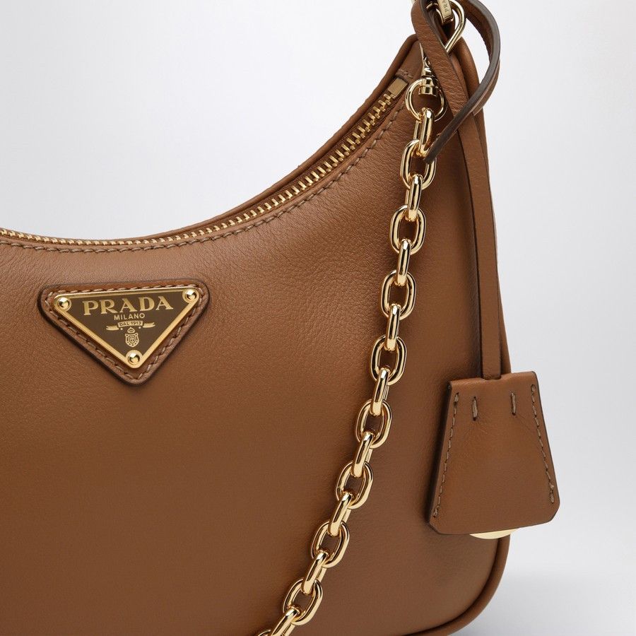 Prada o1d2blof0924 Size : OS / Leather Mini Bag In Beige Size ONE SIZE - 5 Thumbnail