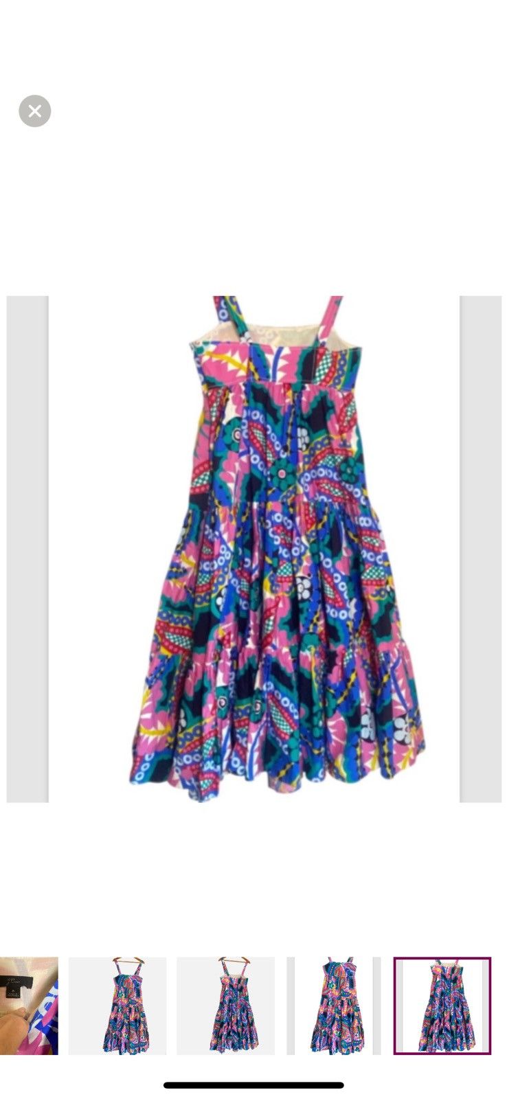 J.Crew RARE NWOT J.Crew Apron Tiered Maxi Dress Floral Size M / US 6-8 / IT 42-44 - 6 Thumbnail