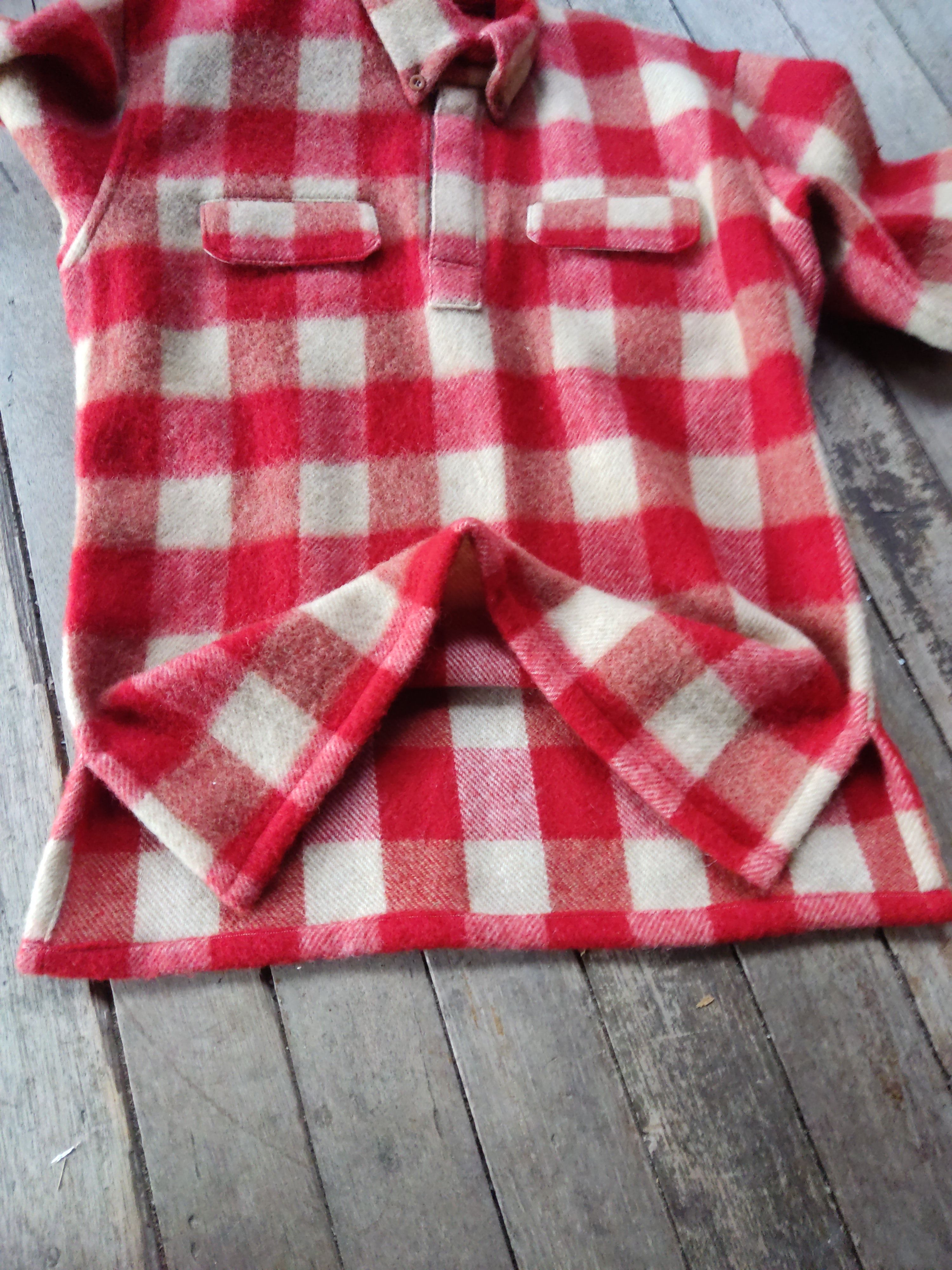 Japanese Brand Glenover Shirtmaker Work Wool Shirts Half Valcro Size US M / EU 48-50 / 2 - 5 Thumbnail