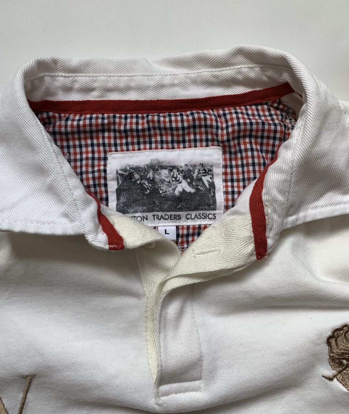 Cotton Traders Vintage Cotton Traders England Rugby Shirt Size US L / EU 52-54 / 3 - 2 Thumbnail
