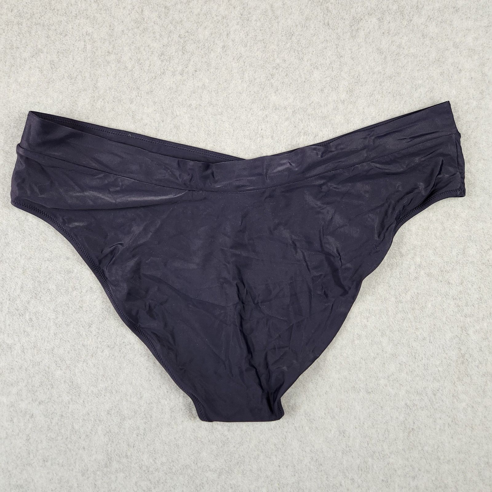 J.Crew J.Crew Swim Bottom Cross Front Bikini 2X Navy Blue BF171 Size ONE SIZE - 2 Thumbnail