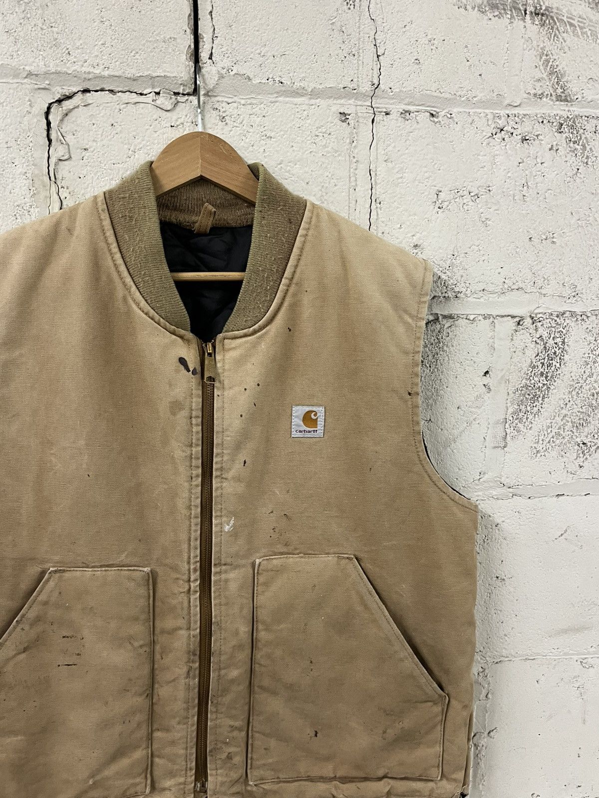 Carhartt Carhartt vest faded and thrashed workwear hype streetwear Size US L / EU 52-54 / 3 - 3 Thumbnail
