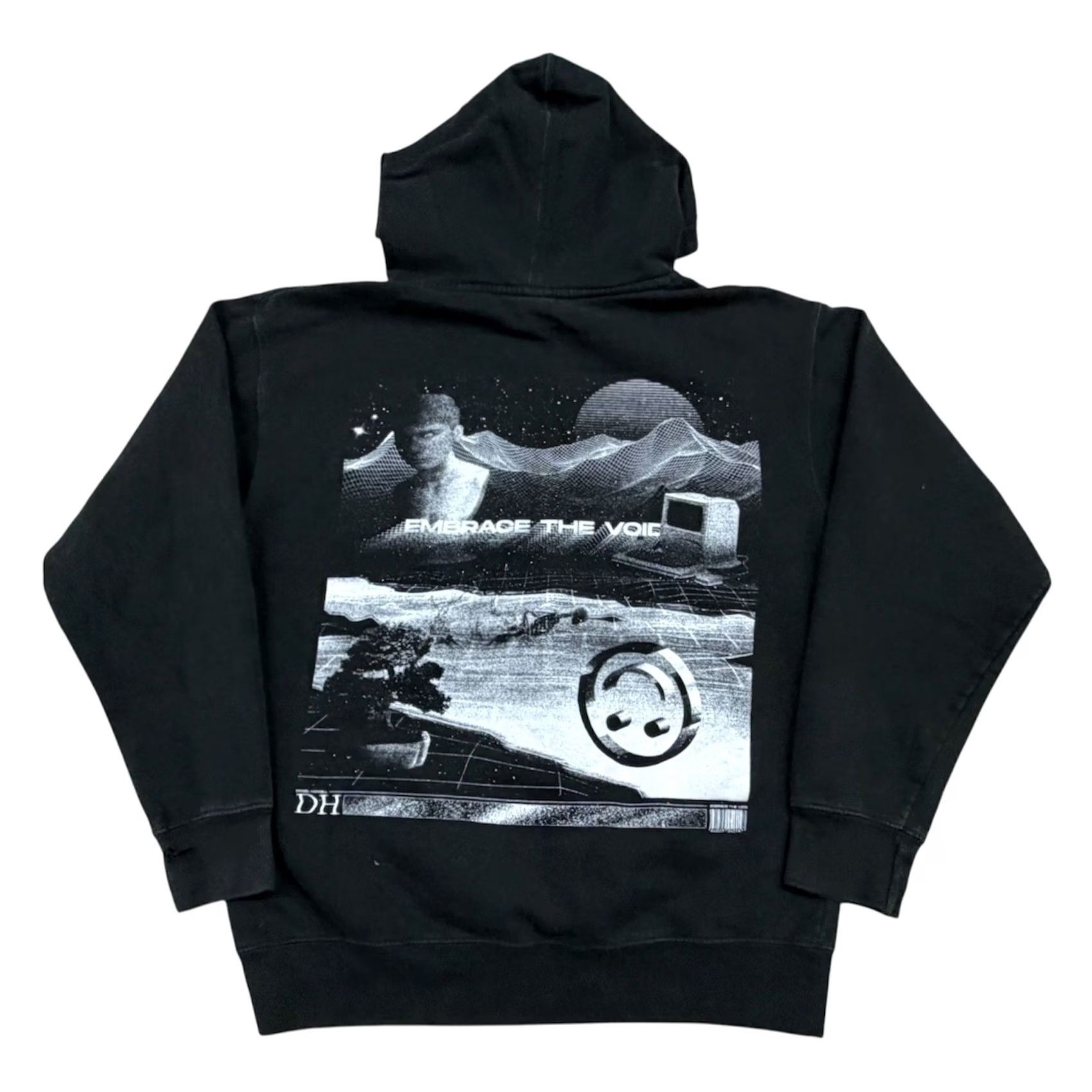 Vintage Daniel Howell Embrace The Void End of the World Tour Hoodie Men’s Medium Black Size US M / EU 48-50 / 2 - 2 Thumbnail