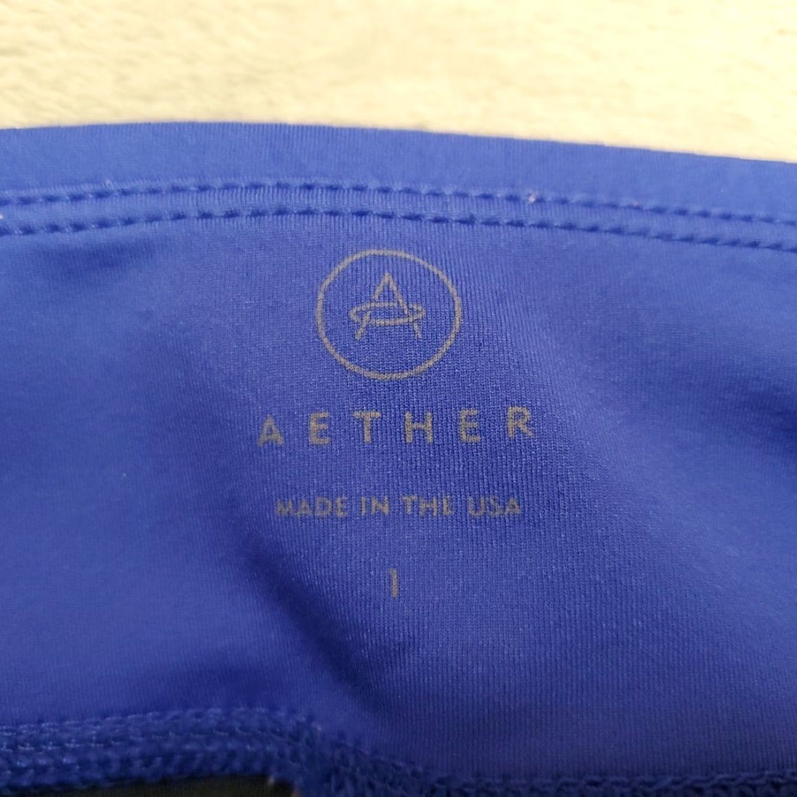 Vintage Aether Leggings Womens Blue I Performance Stretch Blend Pants Yoga Athleisure Size 32" / US 10 / IT 46 - 5 Thumbnail