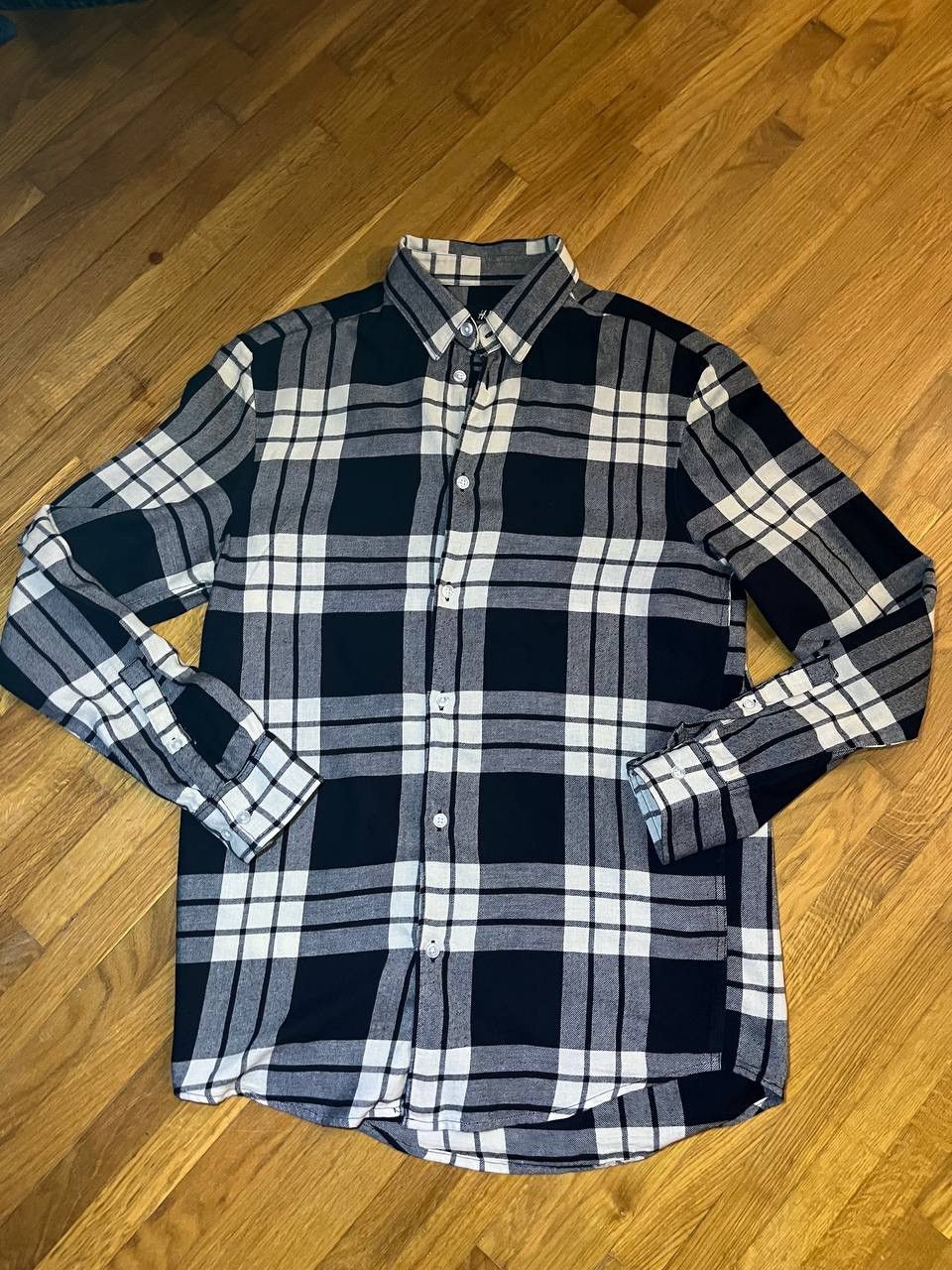 H&M H&M check long sleeve basic shirt Size US S / EU 44-46 / 1 - 1 Thumbnail