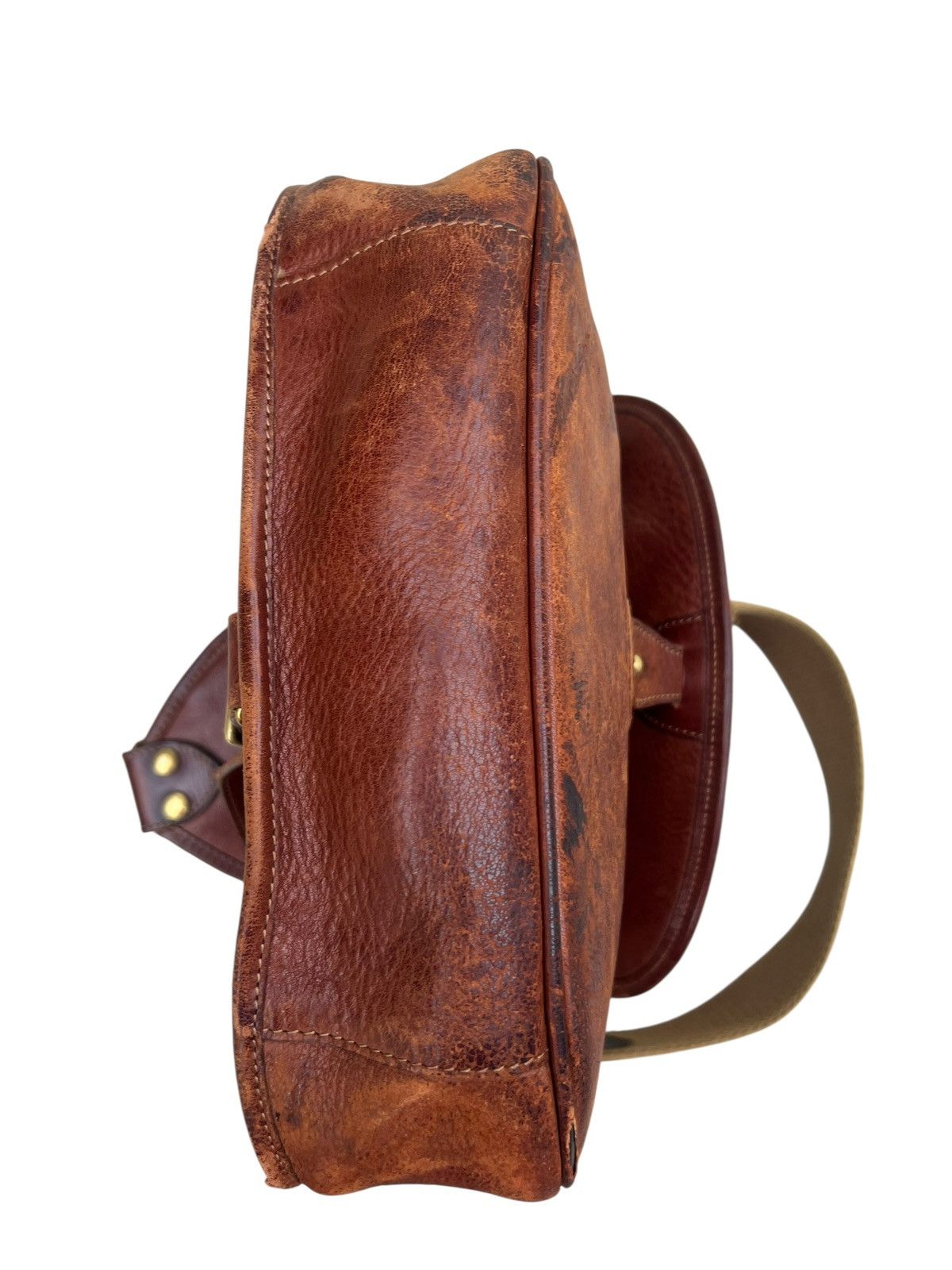 Leather Distressed Patina Leather Cross Body Bag Marley Hodgson Size ONE SIZE - 19 Thumbnail