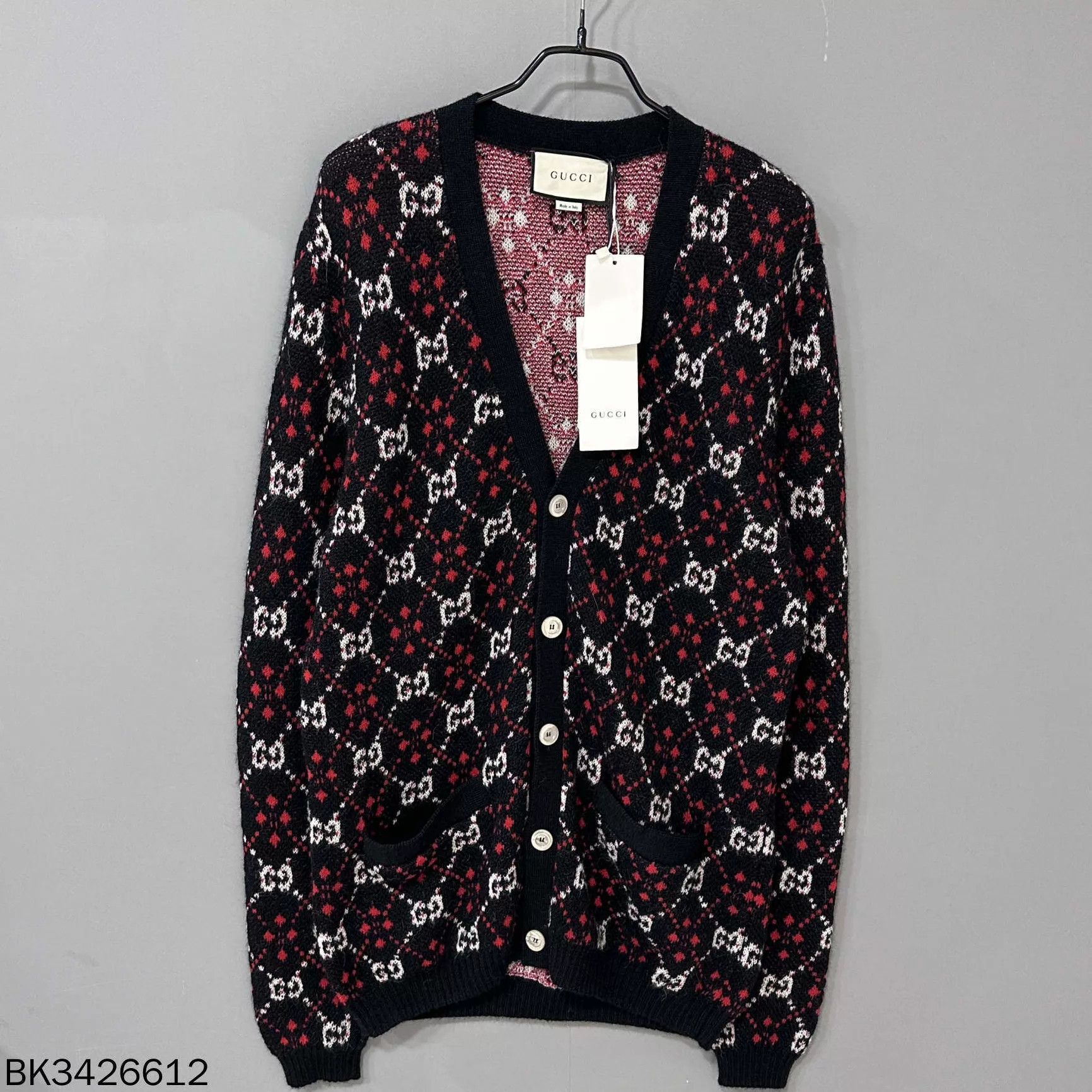 Gucci GUCCI GG Monogram All-Over Knit Cardigan L Size US L / EU 52-54 / 3 - 1 Thumbnail
