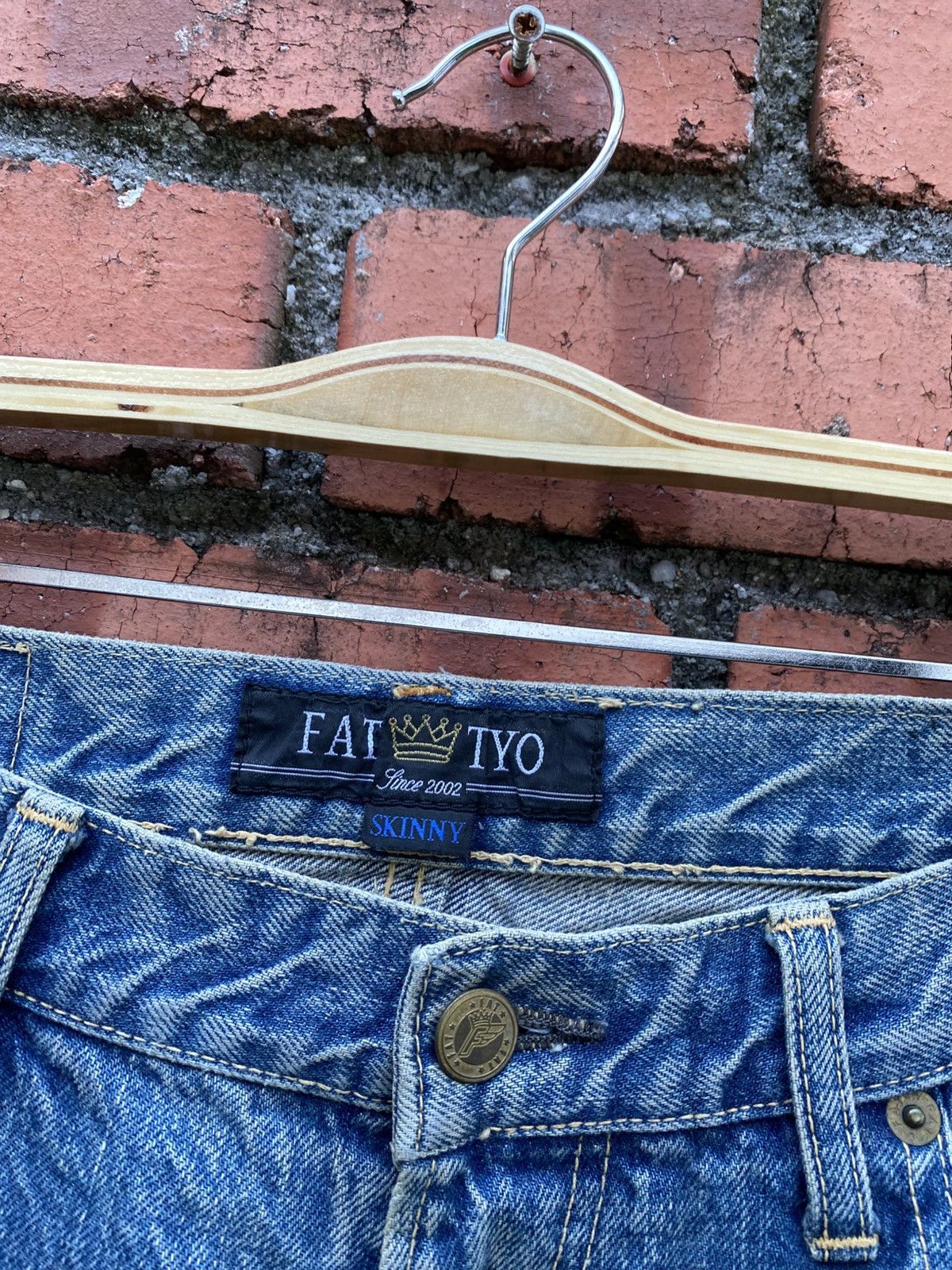 Japanese Brand W36x30 FAT TYO redline baggy jeans Size US 36 / EU 52 - 6 Thumbnail