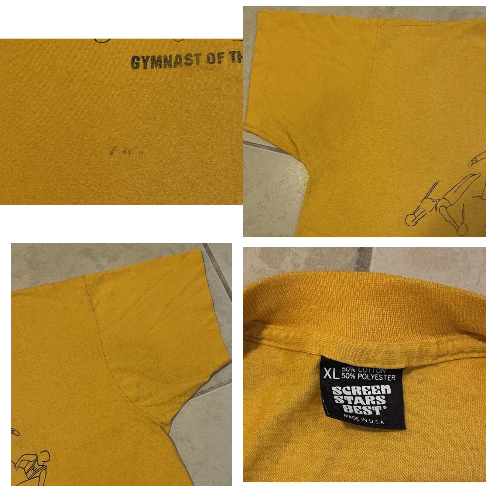 Vintage VINTAGE Hinsdale South High School Shirt XL Yellow 80s 70s 90s Grunge School Sports Gym PE Track & Field USA USA Womens/Mens? Size US XL / EU 56 / 4 - 9 Thumbnail