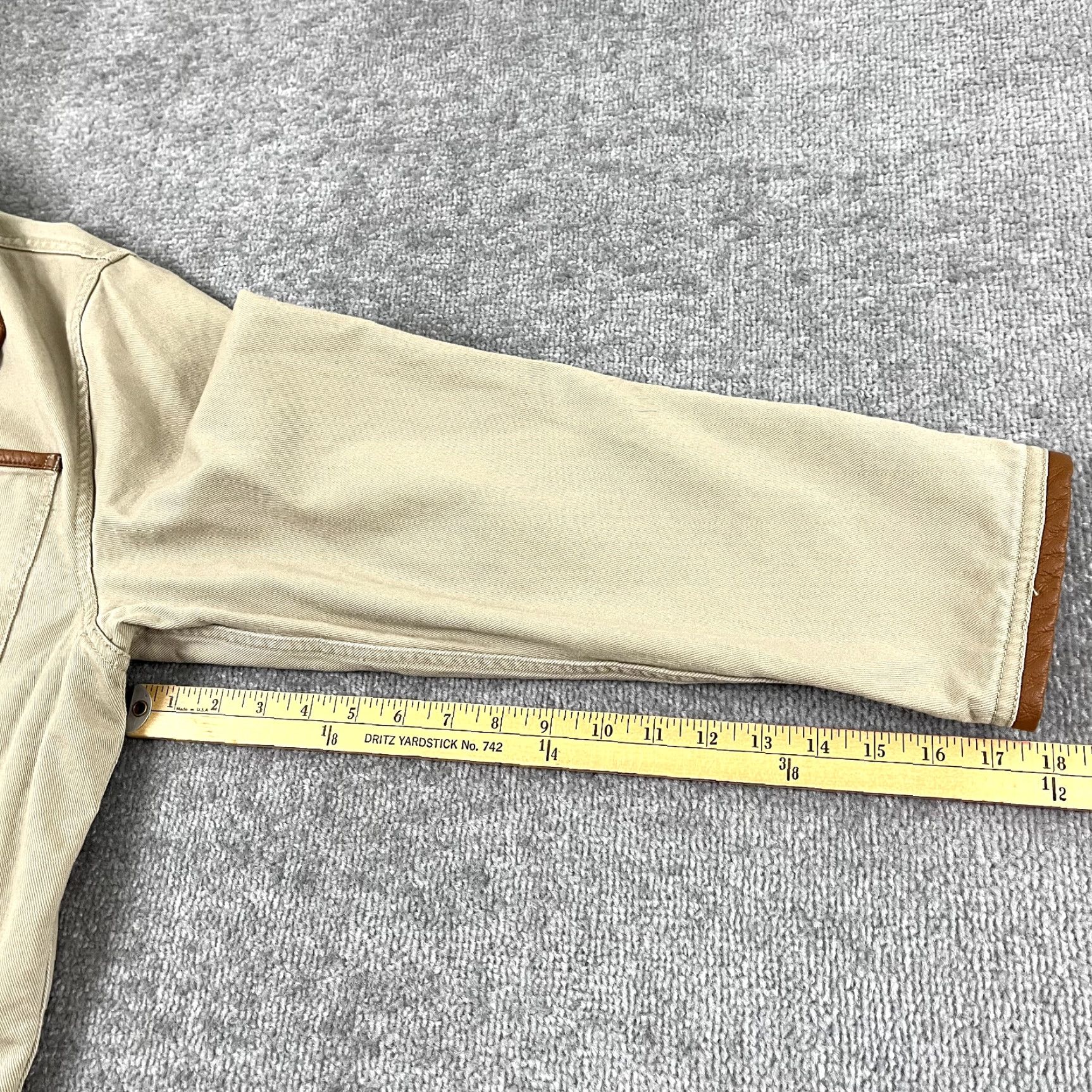 Orvis VINTAGE Orvis Blazer Men's Jacket Size 44 Brown Hunting Shooting Utility Cotton Canvas Size 44R - 7 Thumbnail