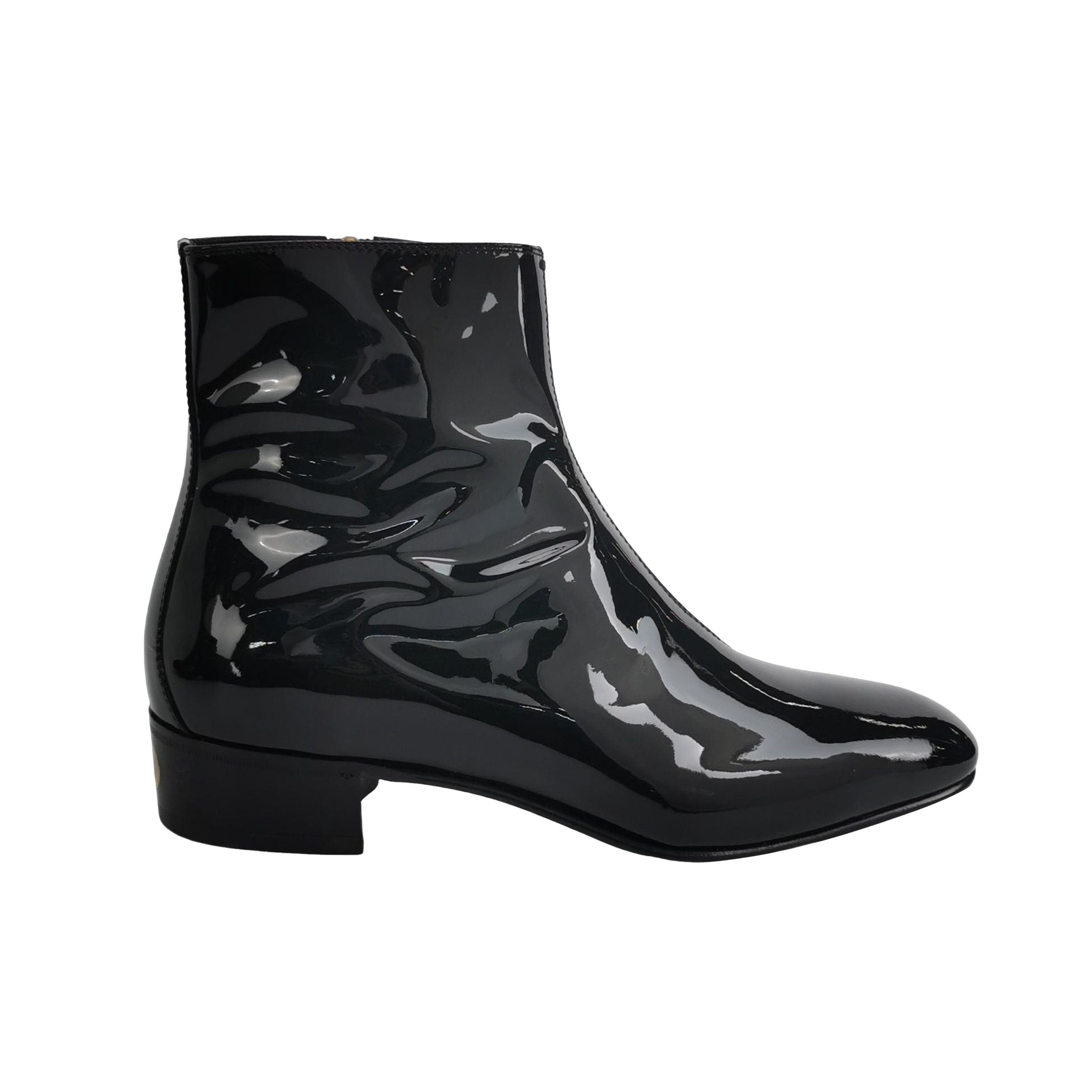 Gucci Gucci Patent Leather Interlocking G Boots Size 10 Size US 10 / EU 43 - 1 Thumbnail