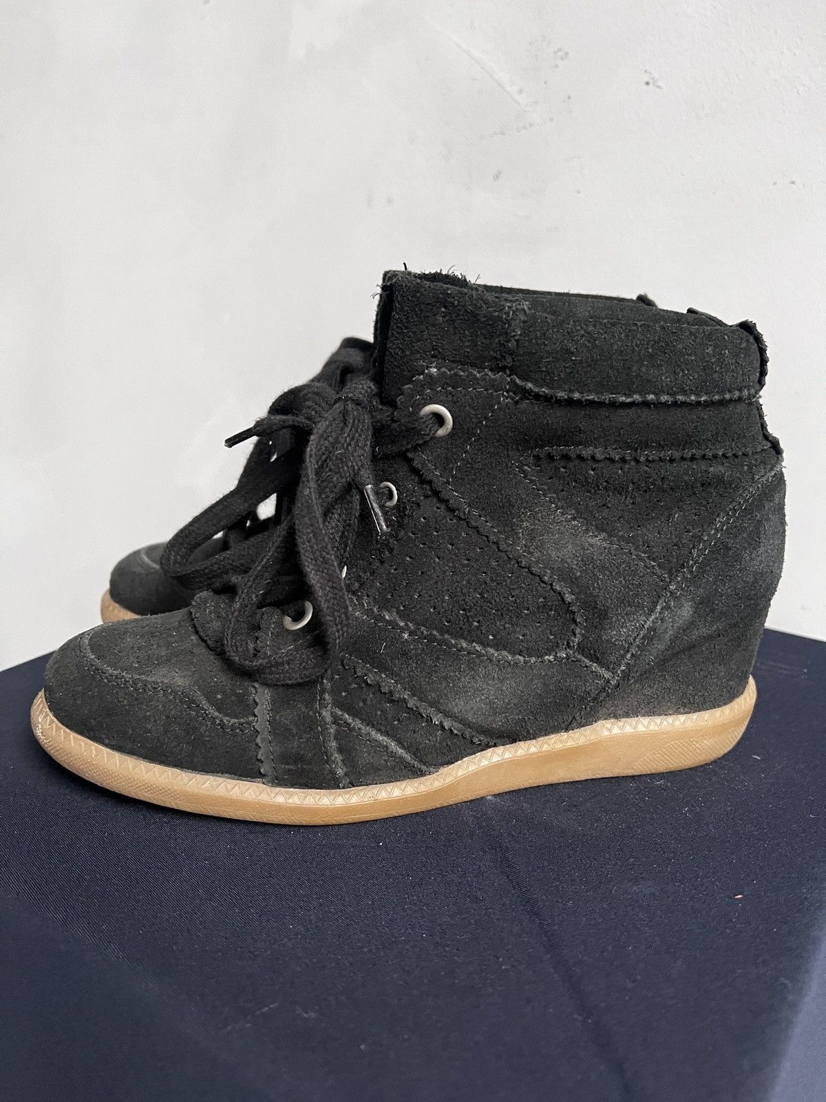 If Six Was Nine Isabel Marant style Baskets black suede femme shoes man 40 Size US 10 / IT 40 - 5 Thumbnail