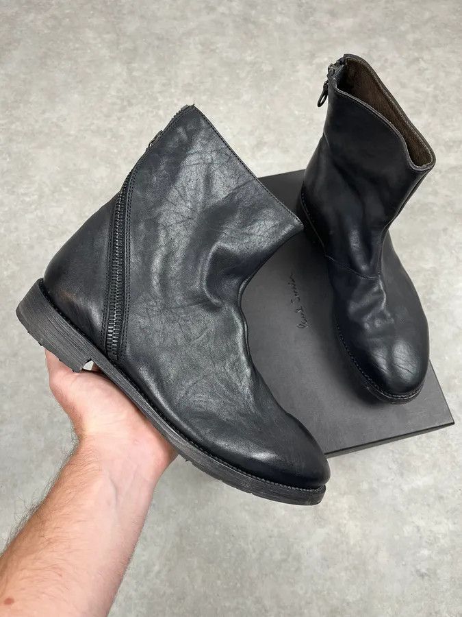 Paul Smith Paul Smith Black Tornado Zip Leather Boots Size US 7.5 / EU 40-41 - 1 Thumbnail