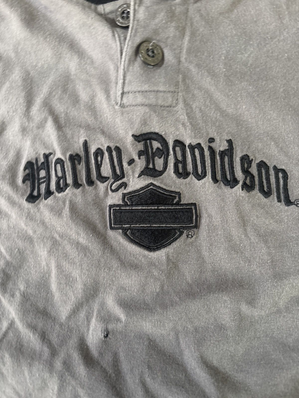 Harley Davidson × Japanese Brand × Vintage Vintage Harley quarter button up Size US L / EU 52-54 / 3 - 3 Thumbnail
