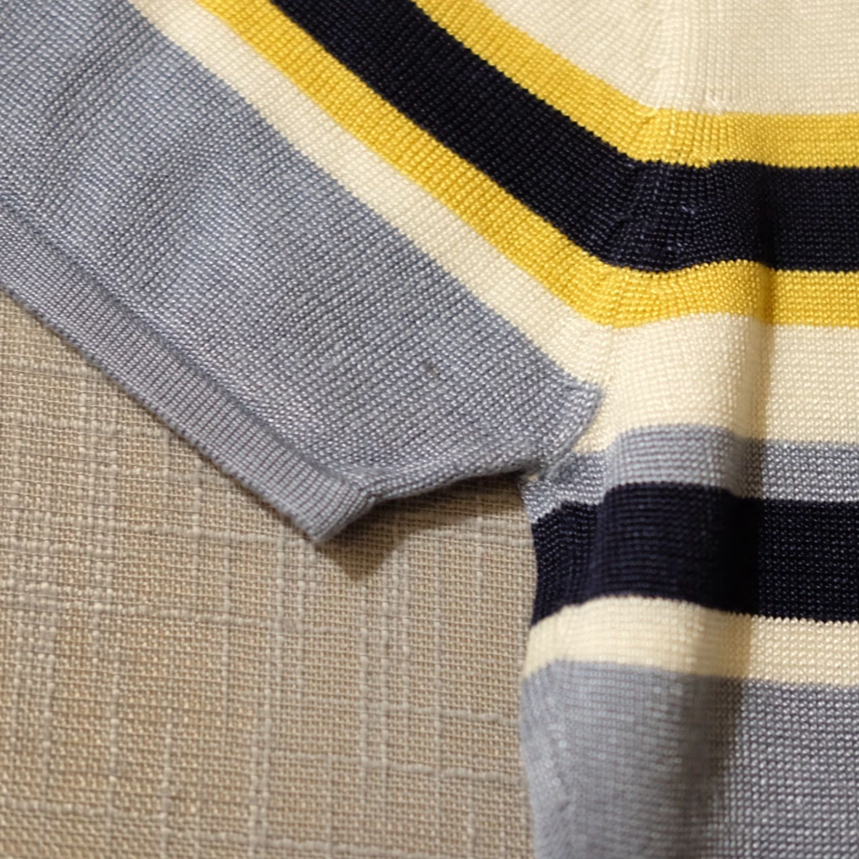 MooRER VINTAGE Jennifer Moore Shortsleeve Sweater Stripe Lightweight Womens M #A13-20 Size M / US 6-8 / IT 42-44 - 7 Thumbnail
