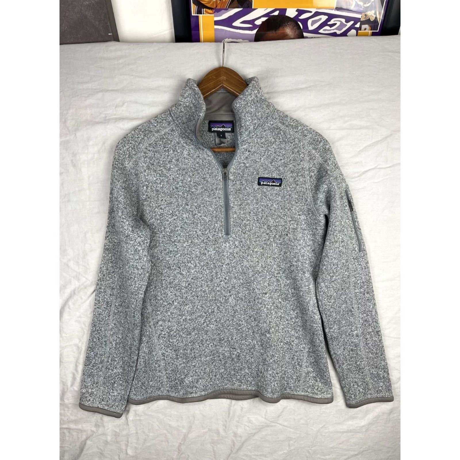 Patagonia Patagonia Better Sweater Womens Small Gray Fleece Outdoor Quarter Zip Knit 25618 Size S / US 4 / IT 40 - 2 Thumbnail