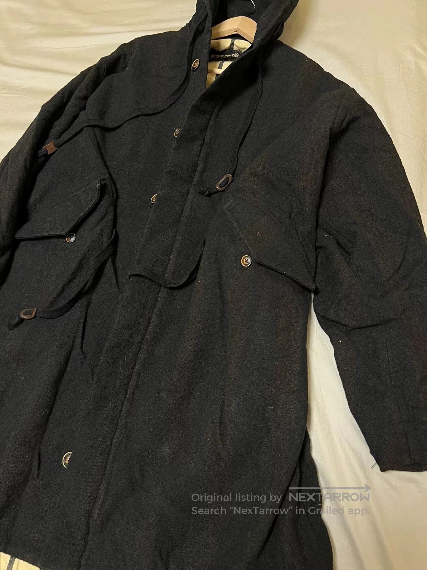Uma Wang UMA WANG Striped Wool Coat for Men. Size US S / EU 44-46 / 1 - 5 Thumbnail