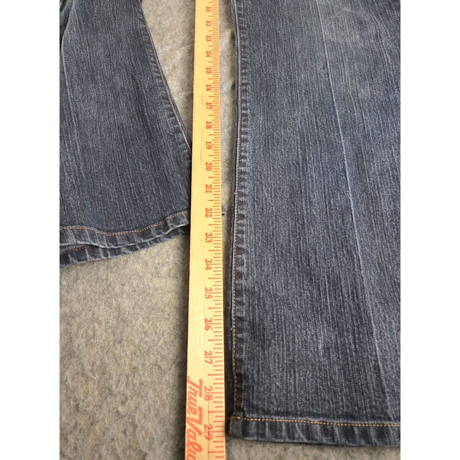 Vintage Jeanstar Jeans Women's Elle Flare Stretch High Rise Denim Jeans 16 Blue Regular Belt Loops 5-Pocket Style Flared Vintage: No, 21st Century? Size 38" / US 16 / IT 52 - 6 Thumbnail