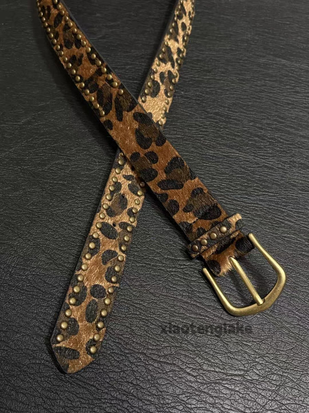 Japanese Brand Unisex punk yuppie hippie leopard pattern festival belt Size ONE SIZE - 6 Thumbnail