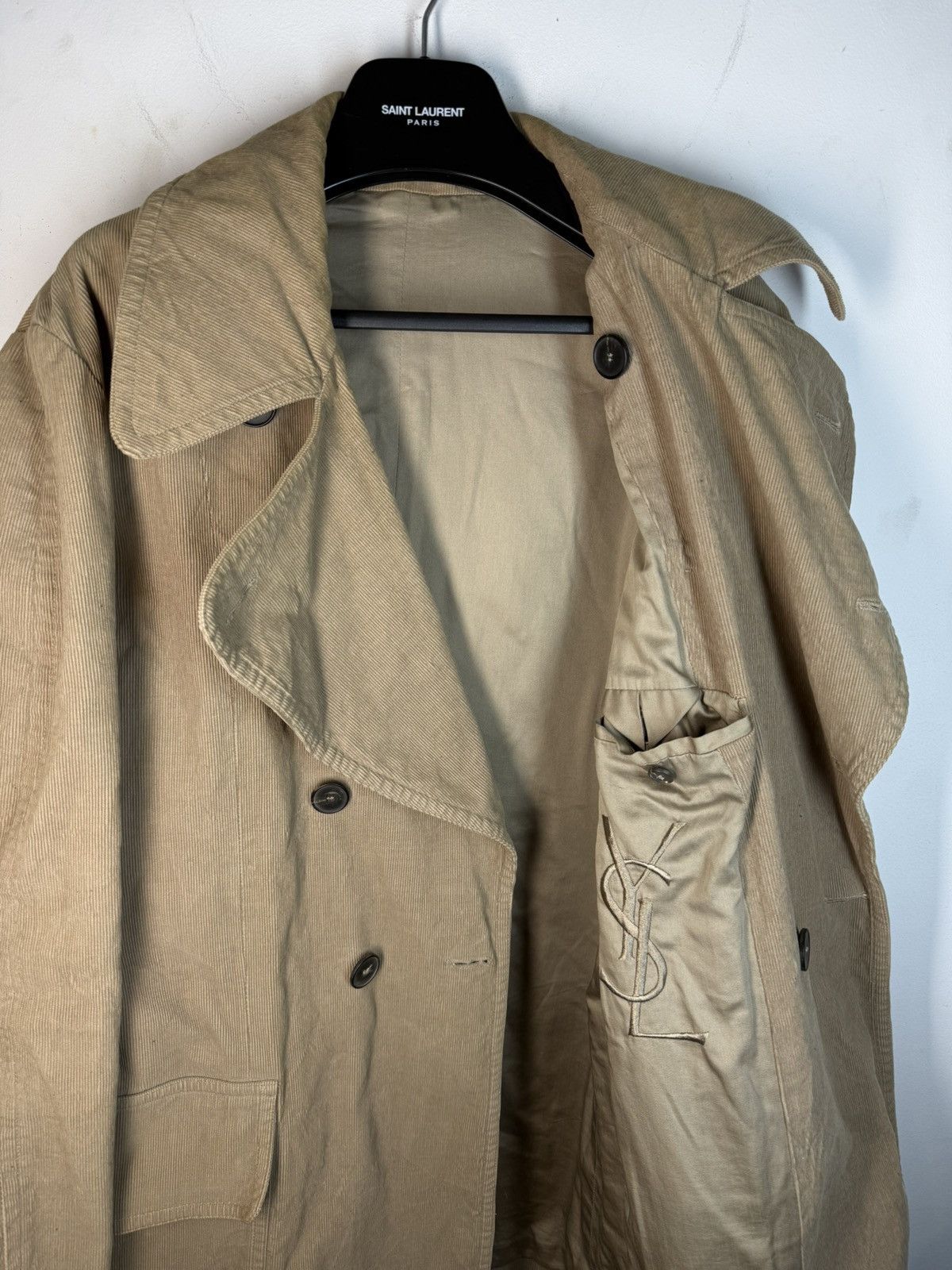 Yves Saint Laurent Corduroy YSL Jacket Italy Rive Gauche Double Breasted Size US L / EU 52-54 / 3 - 13 Thumbnail