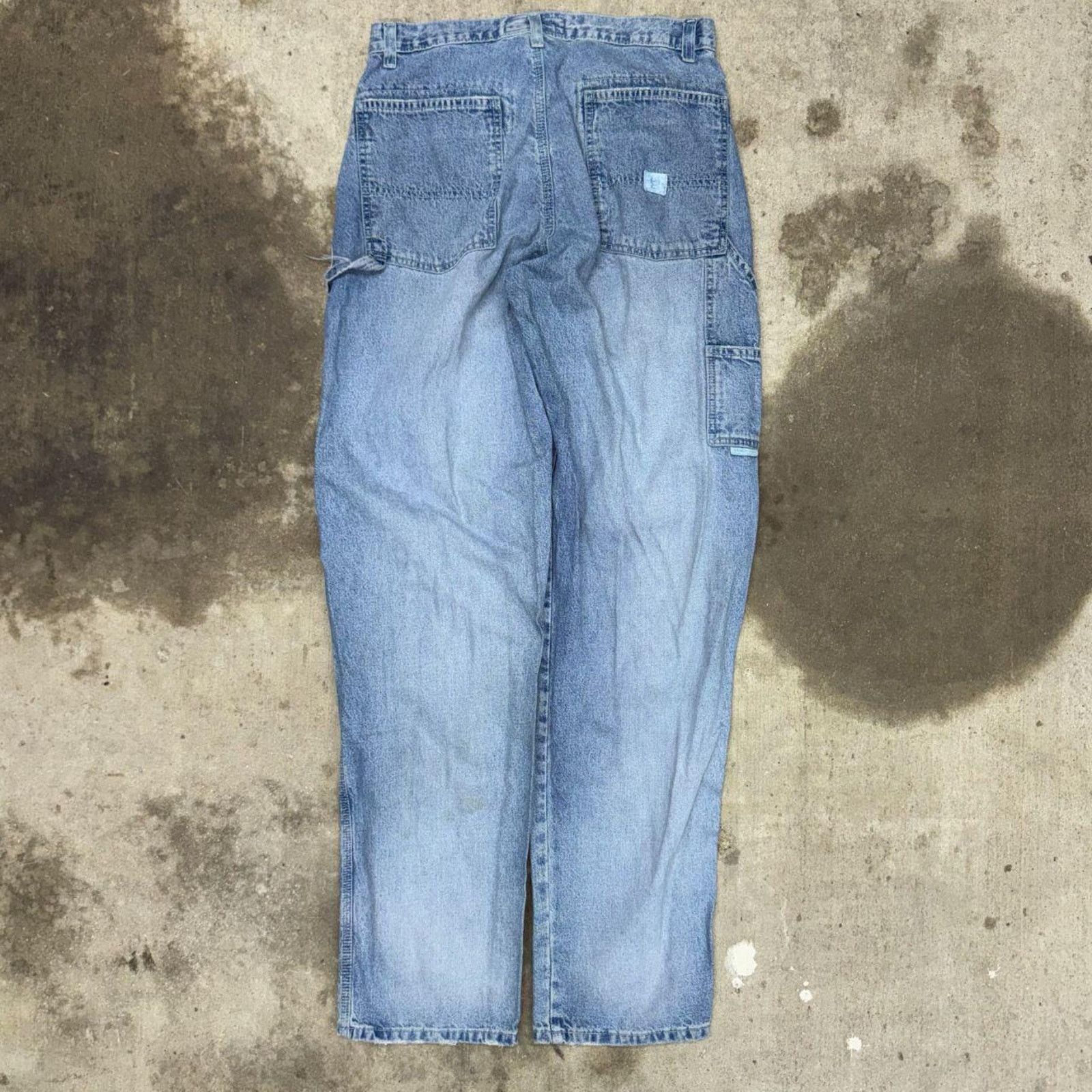 CINCH Vintage y2k cinch carpenter 90s faded light wash denim pants Size US 33 - 1 Thumbnail