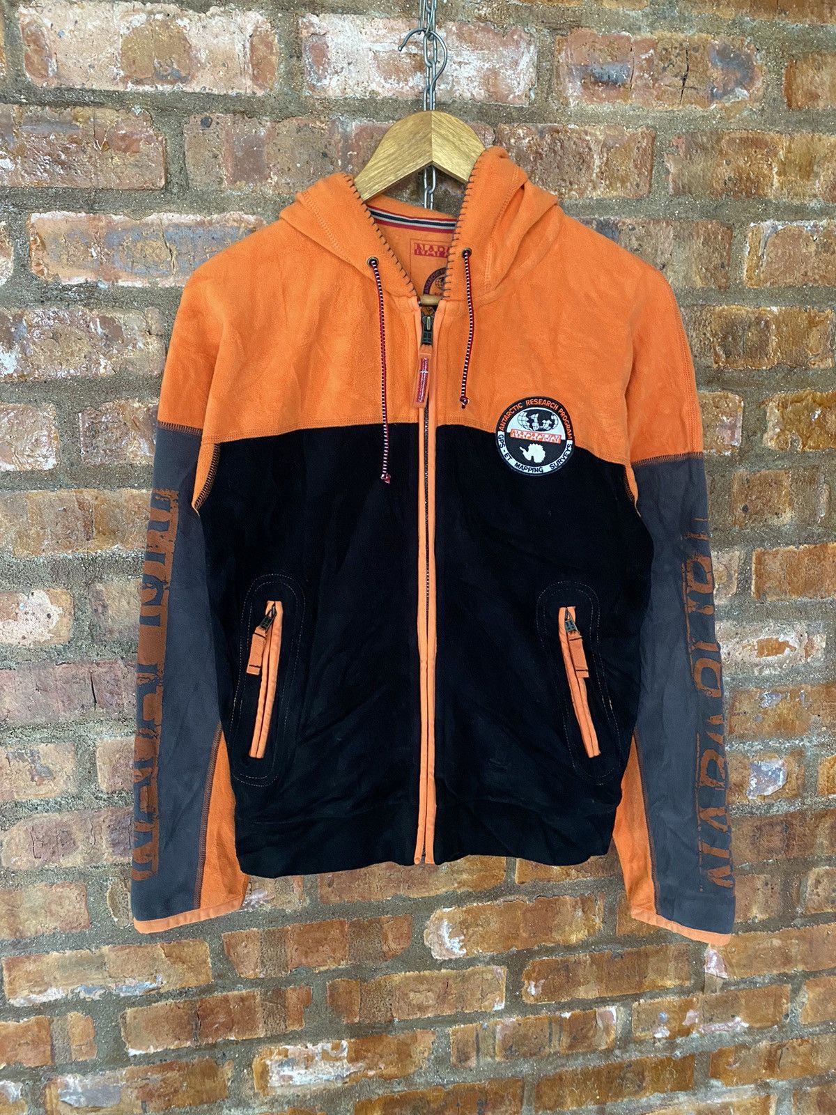 Napapijri Vtg Napapijri Fleece Color Block Big logo Size US S / EU 44-46 / 1 - 2 Thumbnail