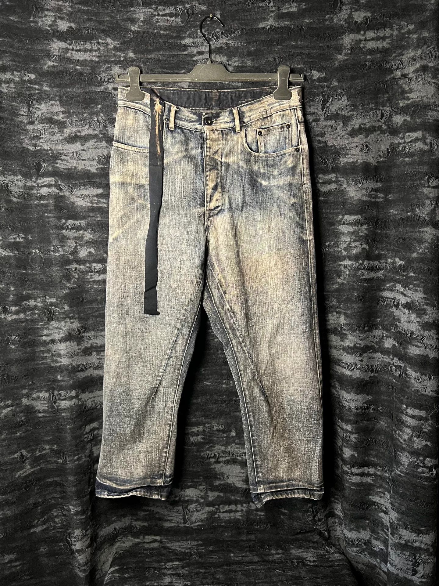 Rick Owens Rick Owens Distressed Cropped Trousers Size US 31 - 1 Thumbnail