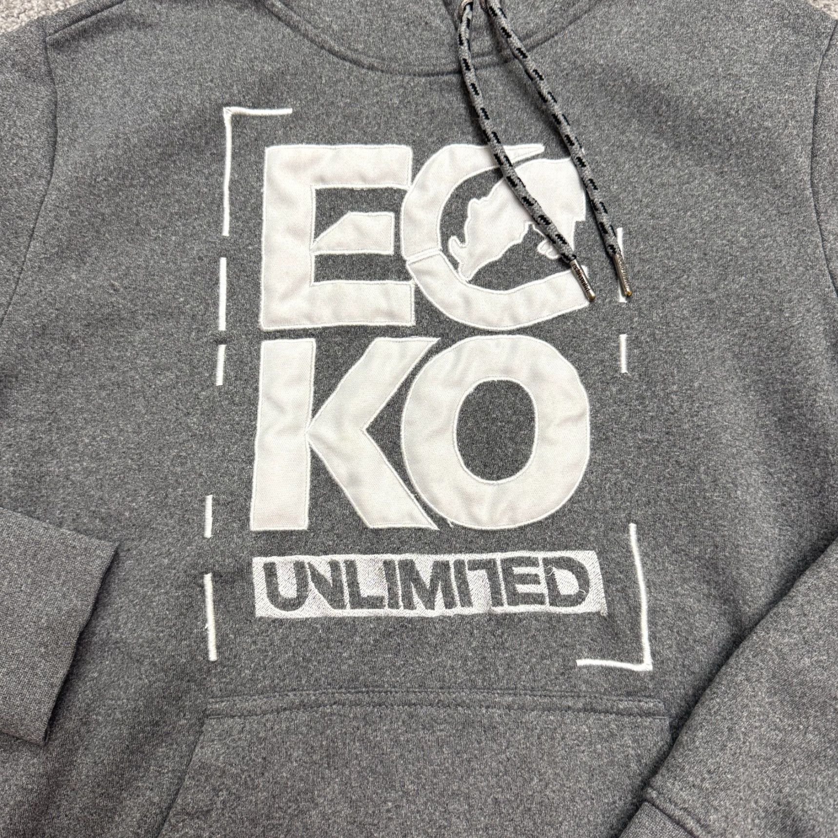 Ecko Unltd. Ecko Unltd. Hoodie Mens Small Gray Embroidered Logo Spellout Graphic Size US S / EU 44-46 / 1 - 4 Thumbnail